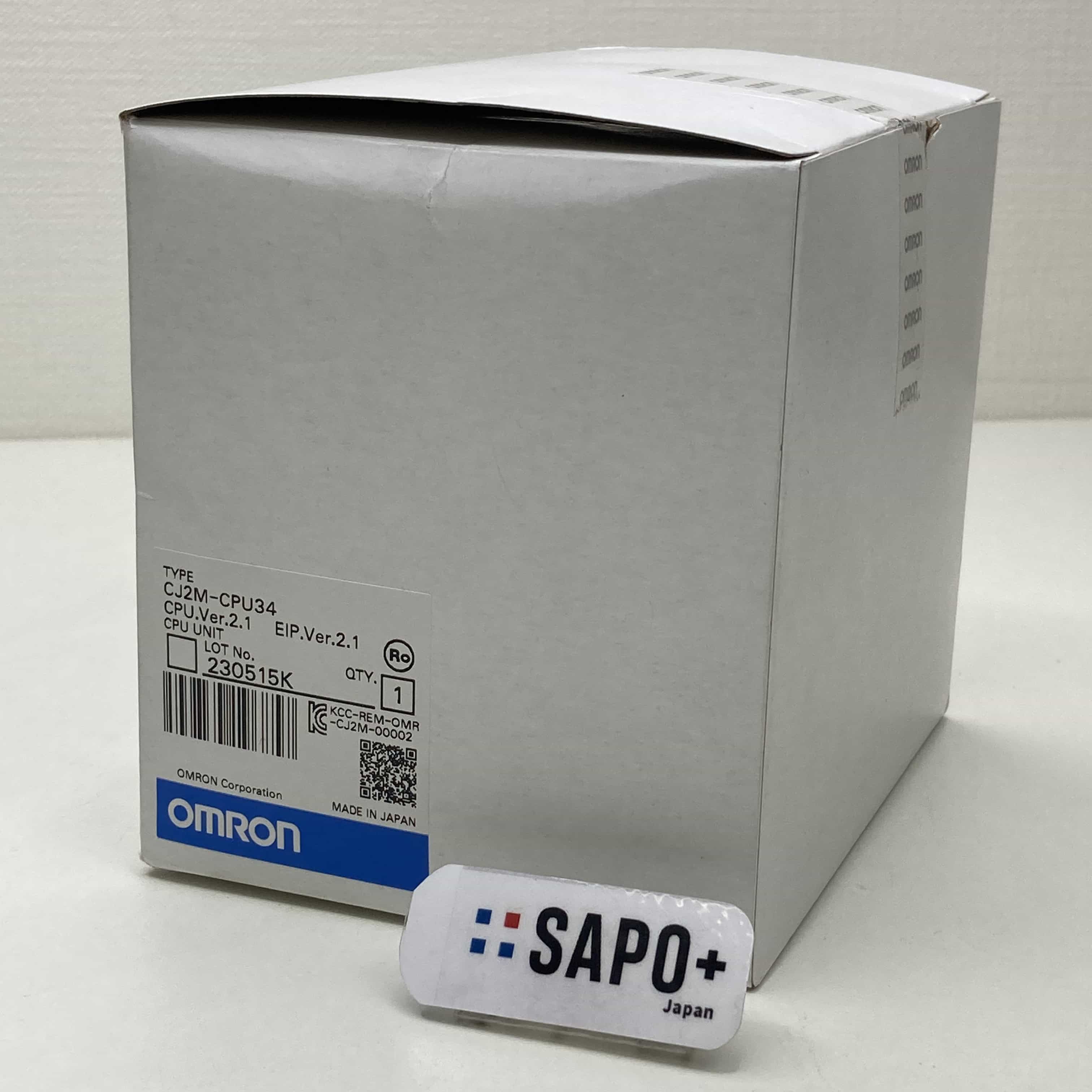 CJ2M-CPU34 箱開封済 CPUユニット（CJ2Mシリーズ・EtherNet/IP機能付） オムロン