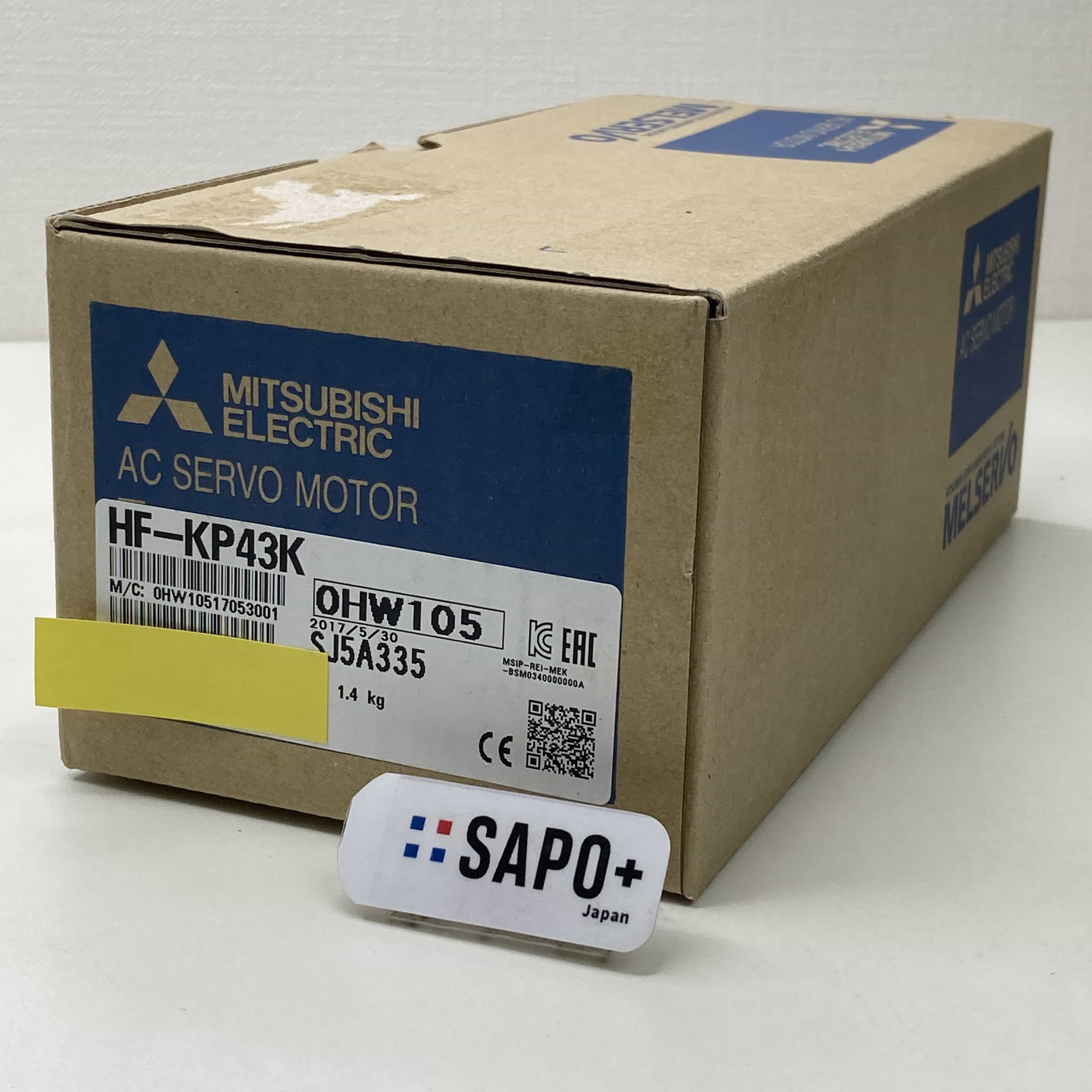 HF-KP43K 2017年製 ACサーボモータ（HF-KPシリーズ・キー溝付） 三菱電機