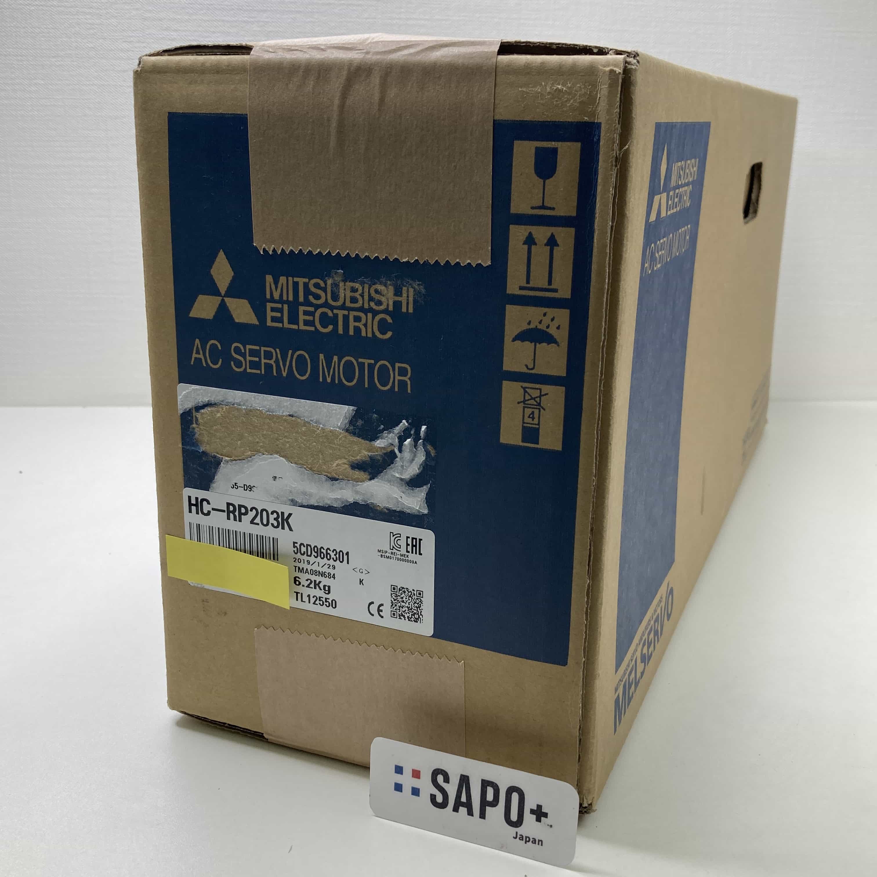 HC-RP203K 2019年製 ACサーボモータ（HC-RPシリーズ・低慣性・中容量・キー溝付） 三菱電機