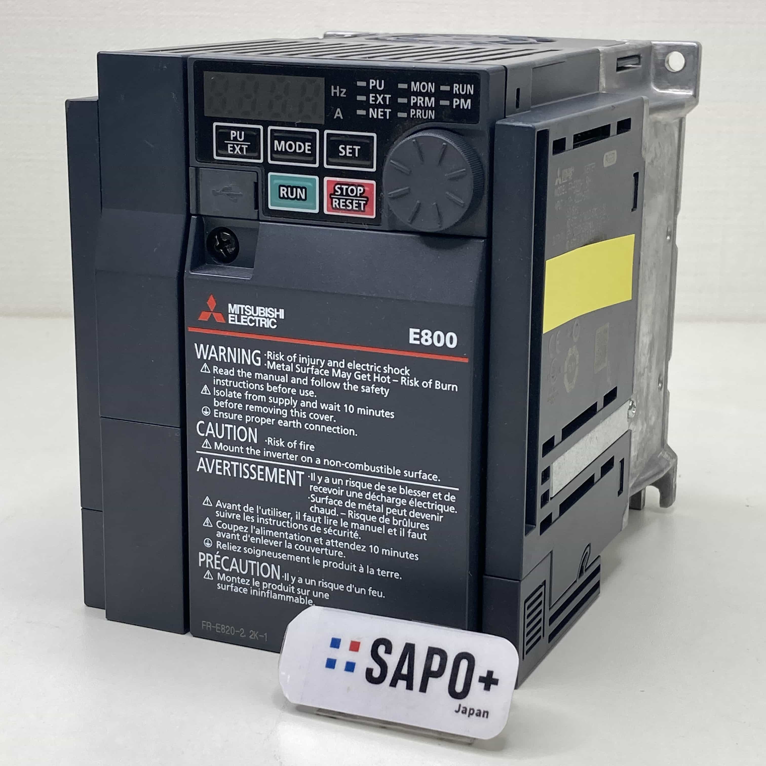 FR-E820-1.5K-1 2020年製 コンパクト形インバータ（FREQROL-E800シリーズ） 三菱電機