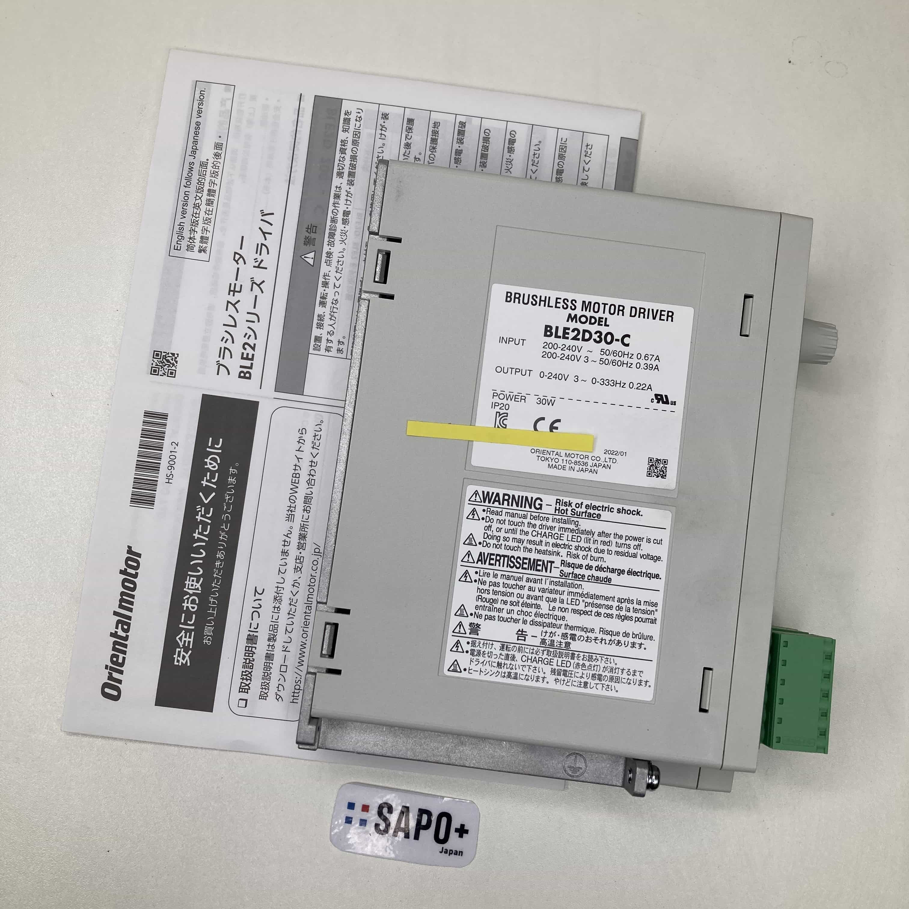 BLE2D30-C 2022年製 箱無 ブラシレスモーター用ドライバ（オリエンタルモーター：BLE2シリーズ） オリエンタルモーター