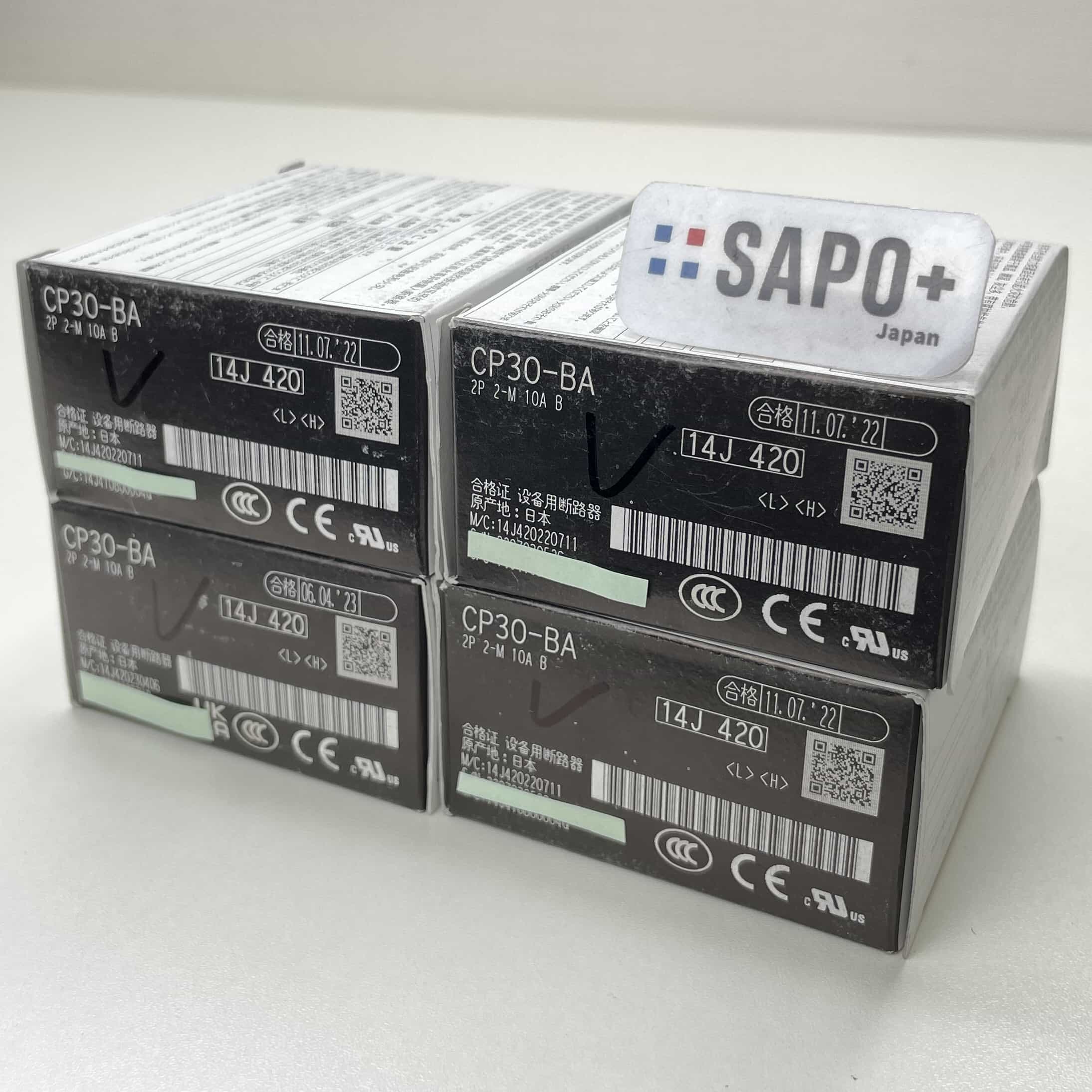 CP30-BA 2P 2-M 10A B (4個セット)  サーキットプロテクタ 三菱電機