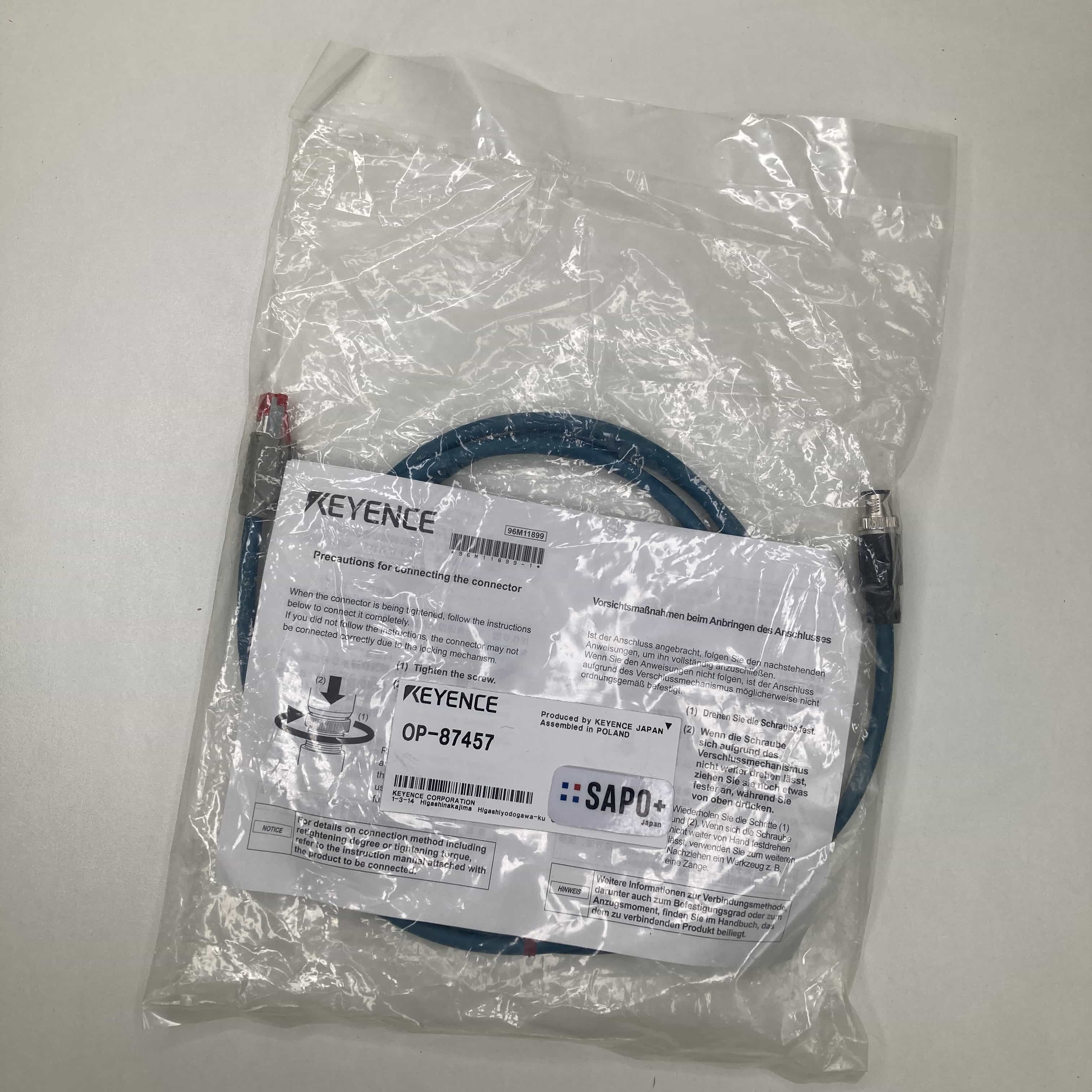 OP-87457  内袋開封済 画像センサ専用I/Oケーブル（キーエンス） キーエンス