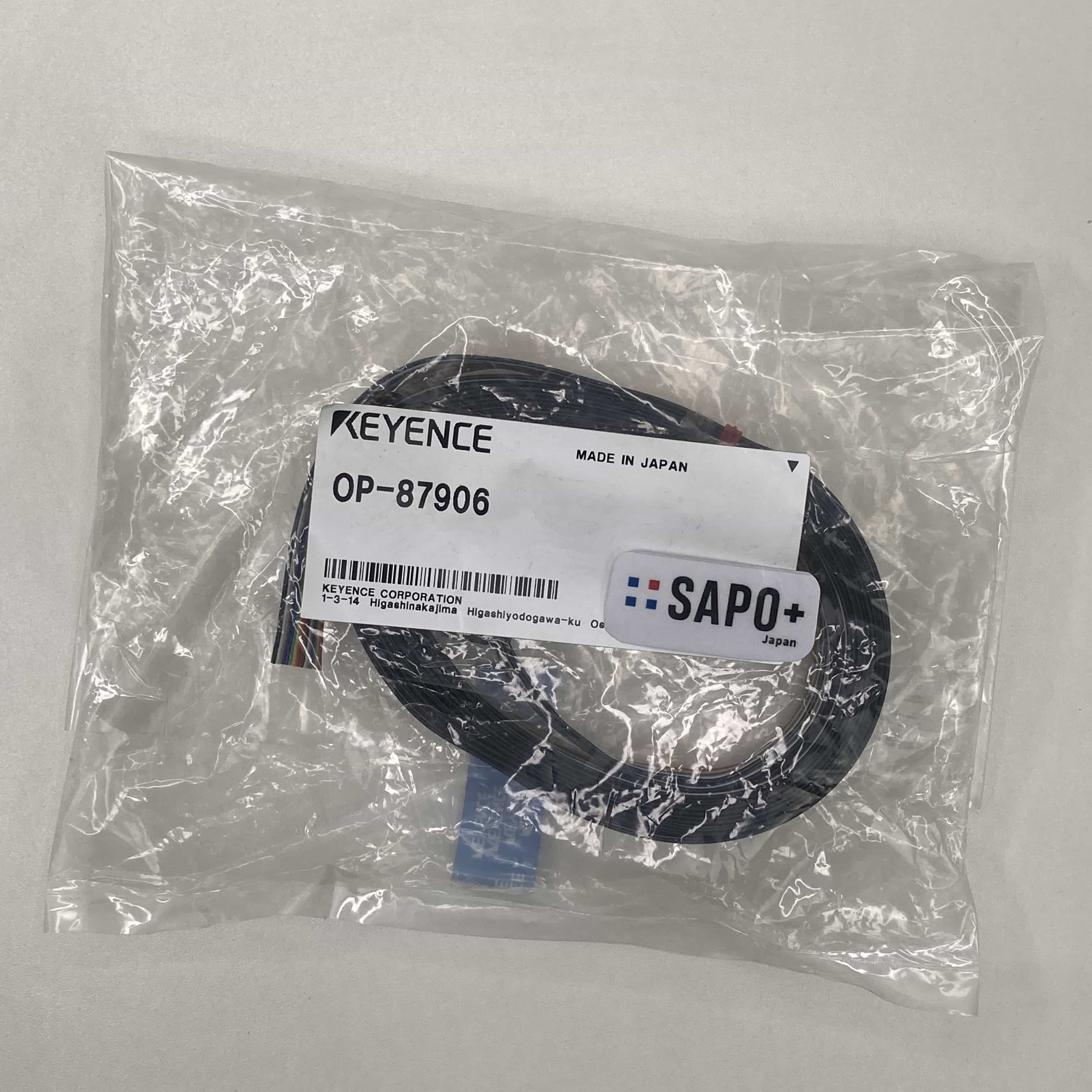 OP-87906 画像センサ専用Ethernetケーブル（キーエンス：L字M12コネクタ） キーエンス