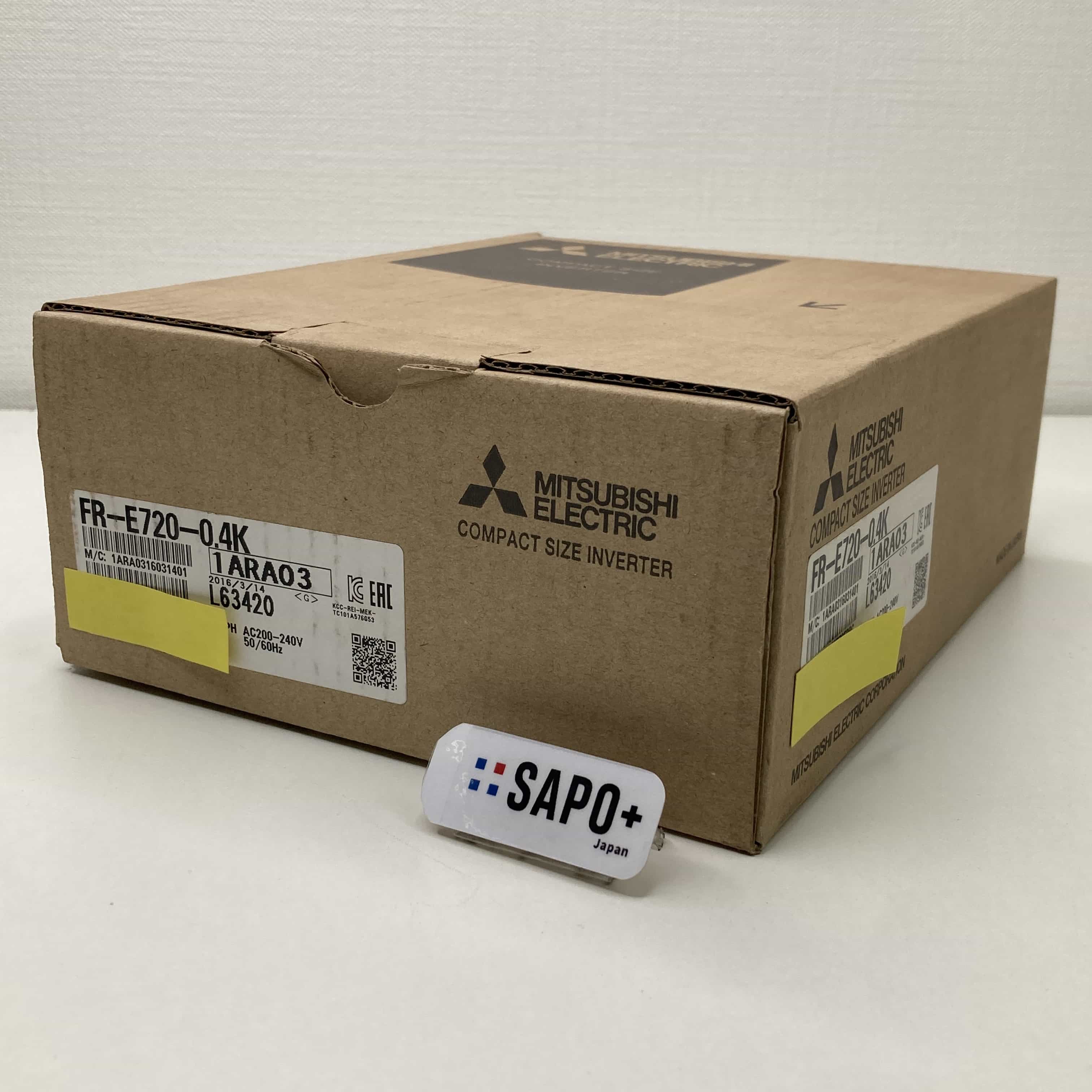 FR-E720-0.4K 2016年製 コンパクト形インバータ（三菱電機：FREQROL-E700シリーズ 0.4kW） 三菱電機