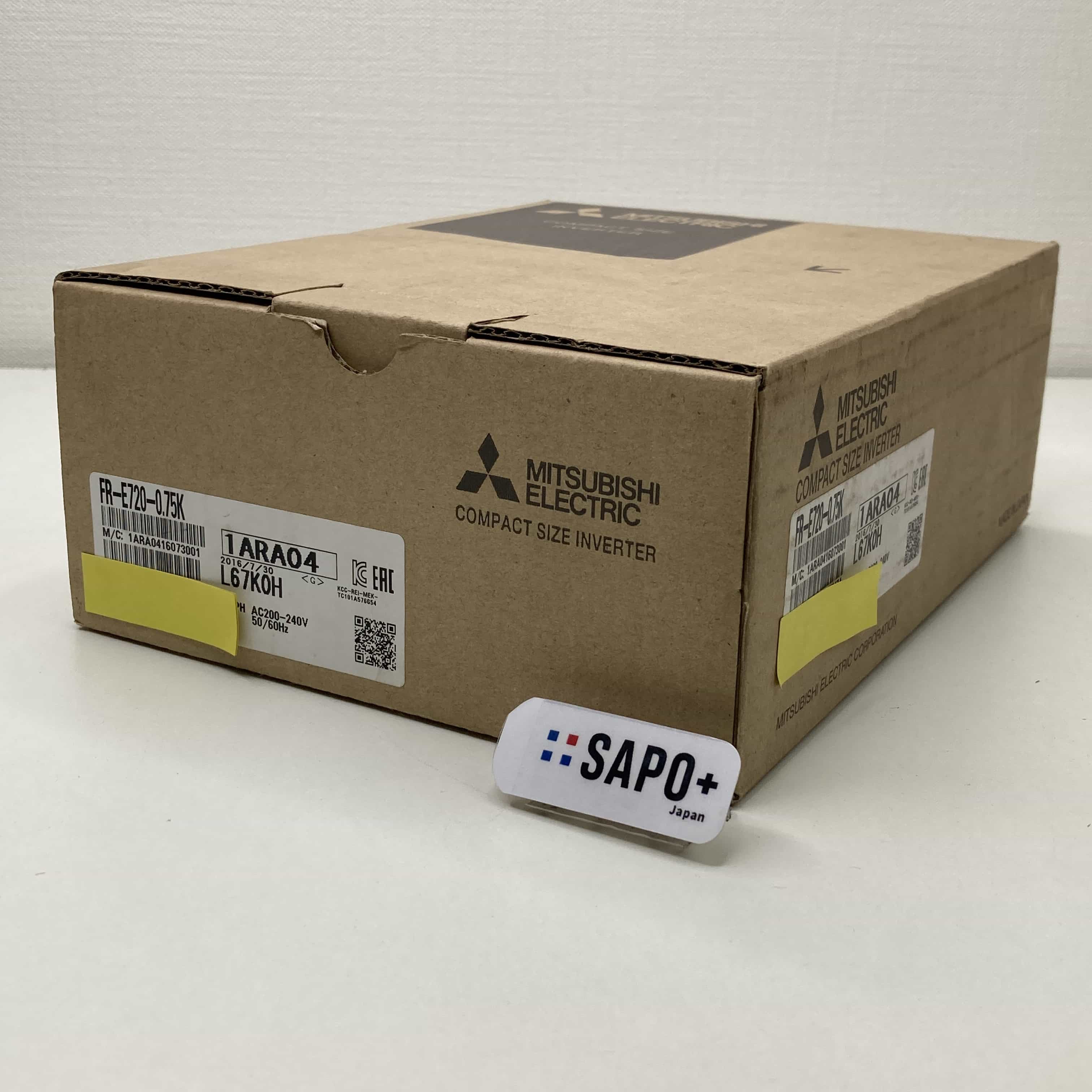 FR-E720-0.75K 2016年製 コンパクト形インバータ（三菱電機：FREQROL-E700シリーズ 0.75kW） 三菱電機
