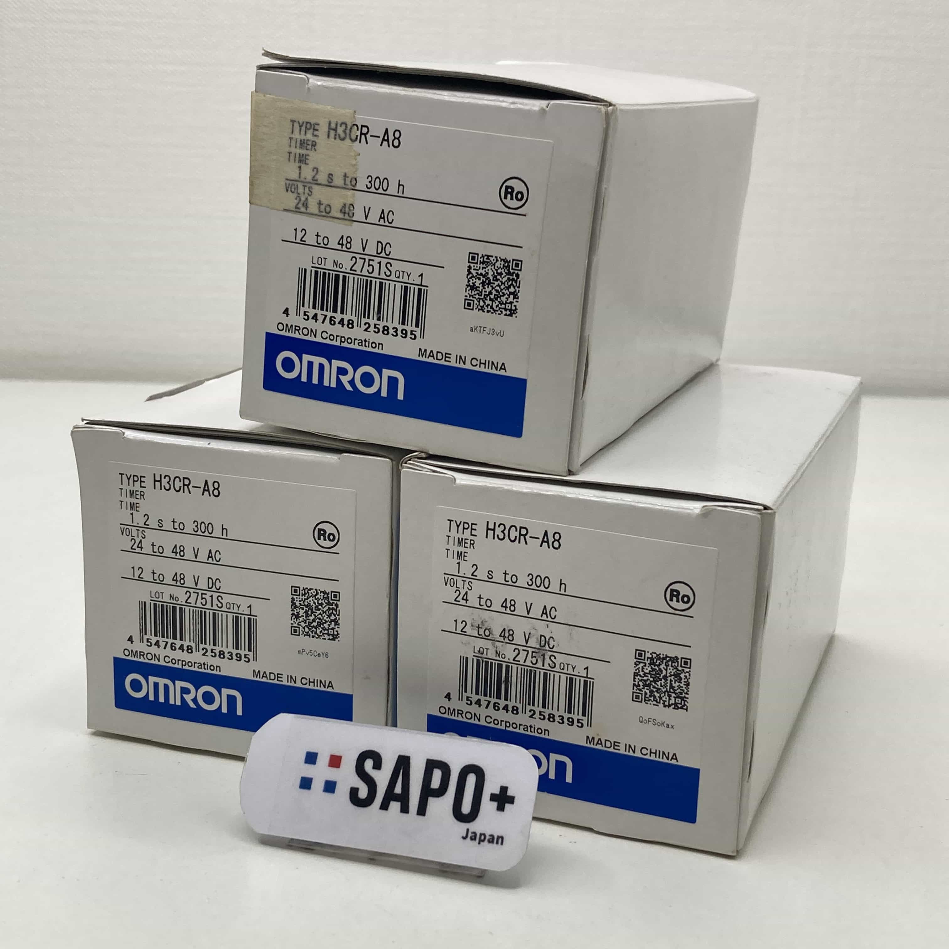 H3CR-A8 (3個セット) ソリッドステート・タイマ（オムロン：8ピンタイプ） オムロン
