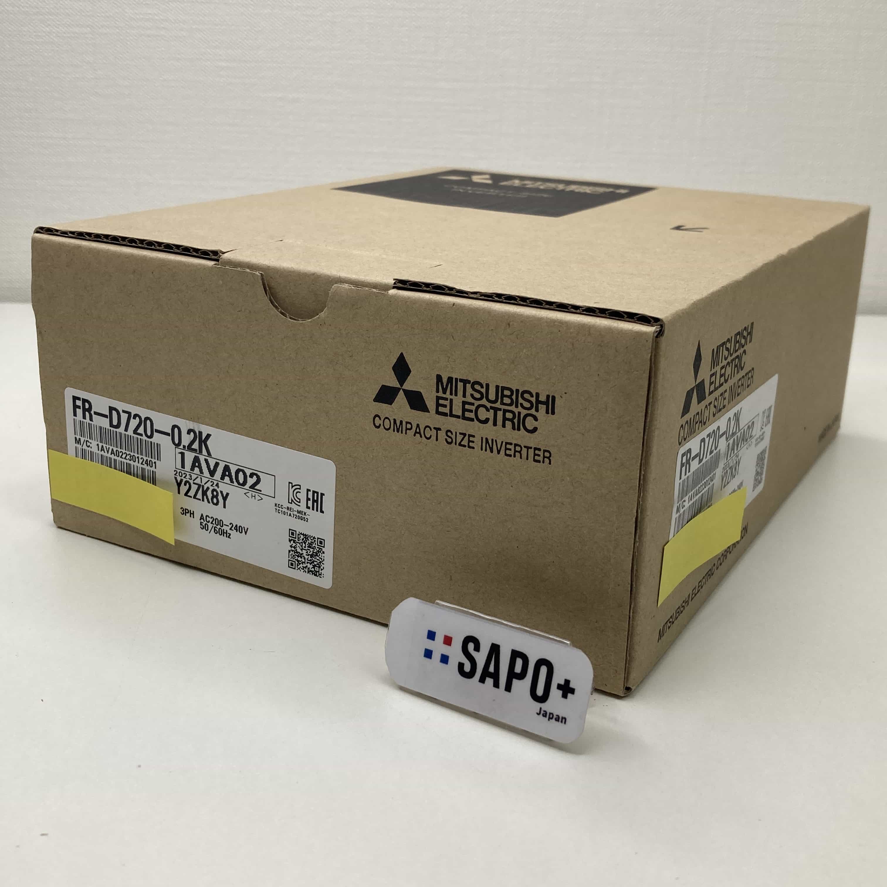FR-D720-0.2K 2023年製 小形高機能インバータ（三菱電機：FREQROL-D700シリーズ 三相200V 0.2kW） 三菱電機