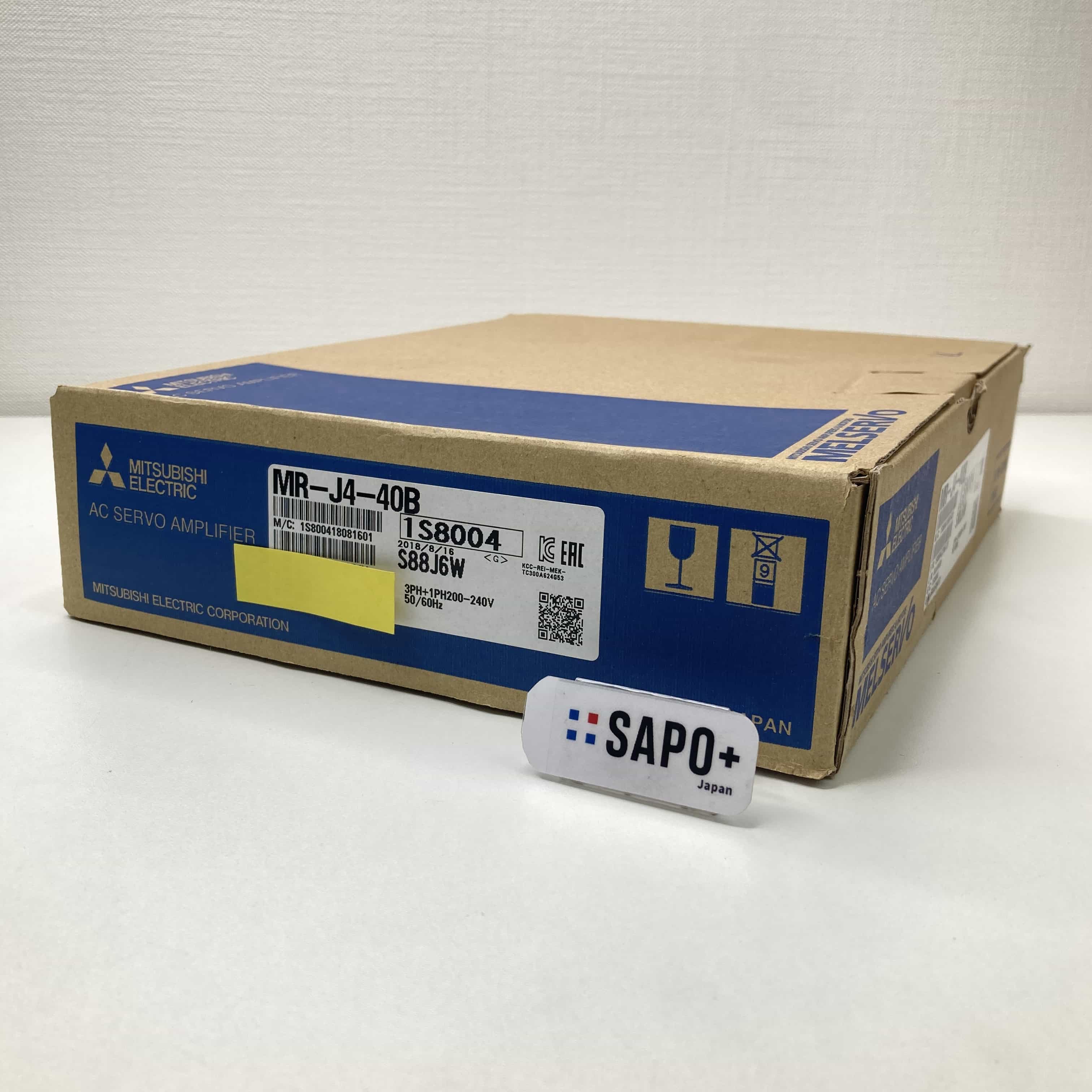 MR-J4-40B 2018年製 取説無 ACサーボアンプ（三菱電機：MR-J4シリーズ 400W・SSCNET III/H対応） 三菱電機