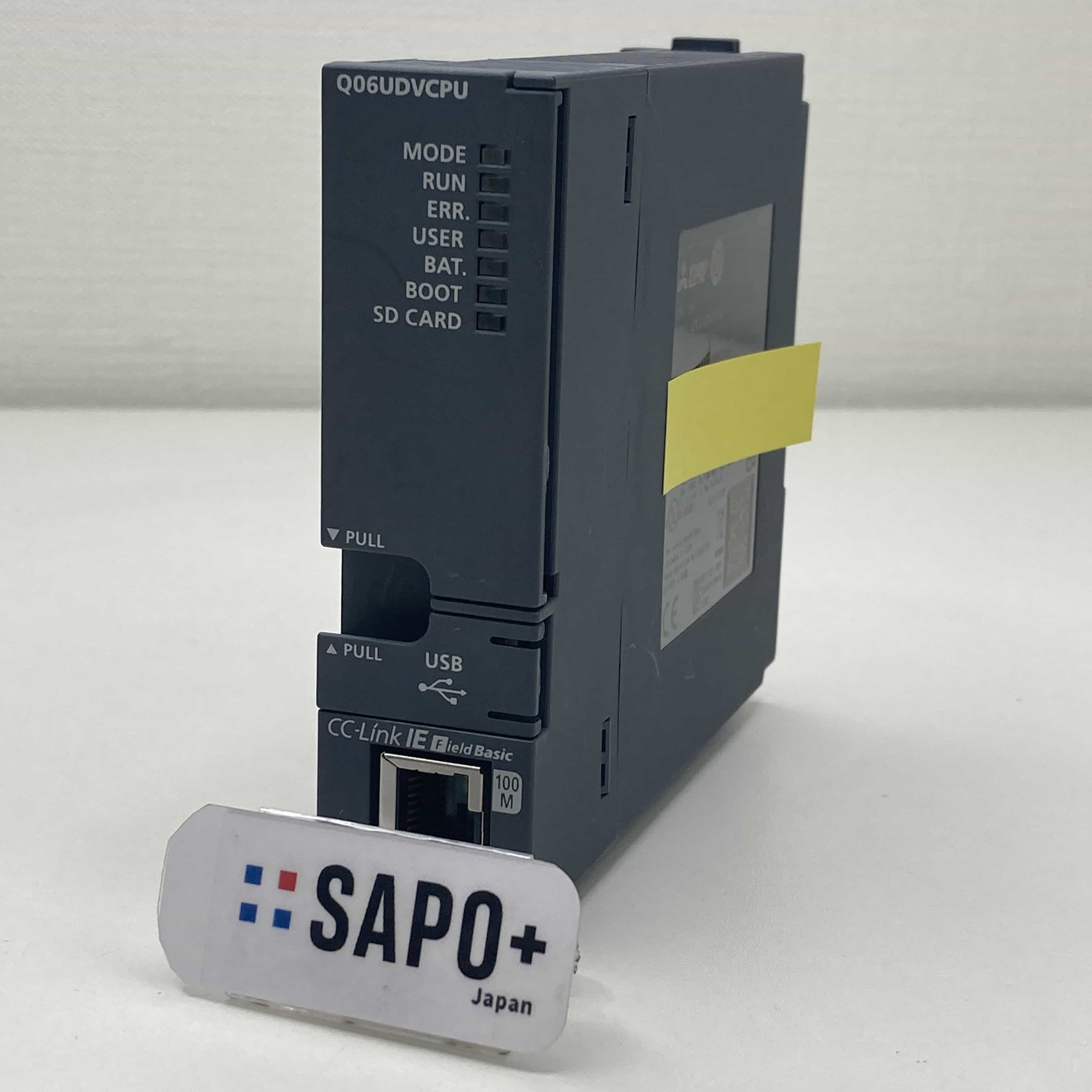Q06UDVCPU 2023年製 初期化済/割有/欠損有 ユニバーサルモデル高速タイプCPU（Qシリーズ：60kステップ・初期化済・割れ欠損有） 三菱電機