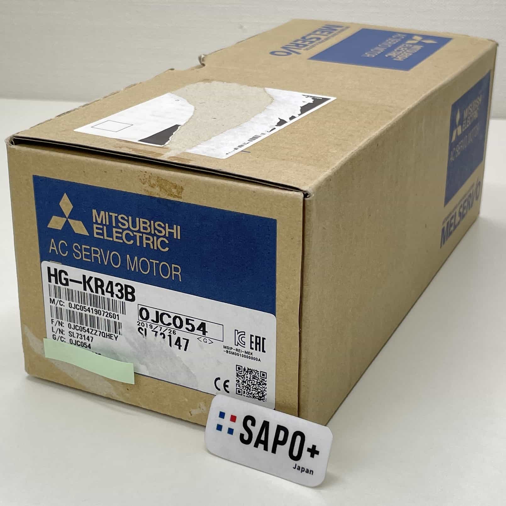 HG-KR43B 2019年製 内袋開封済 ACサーボモータ（電磁ブレーキ付） 三菱電機