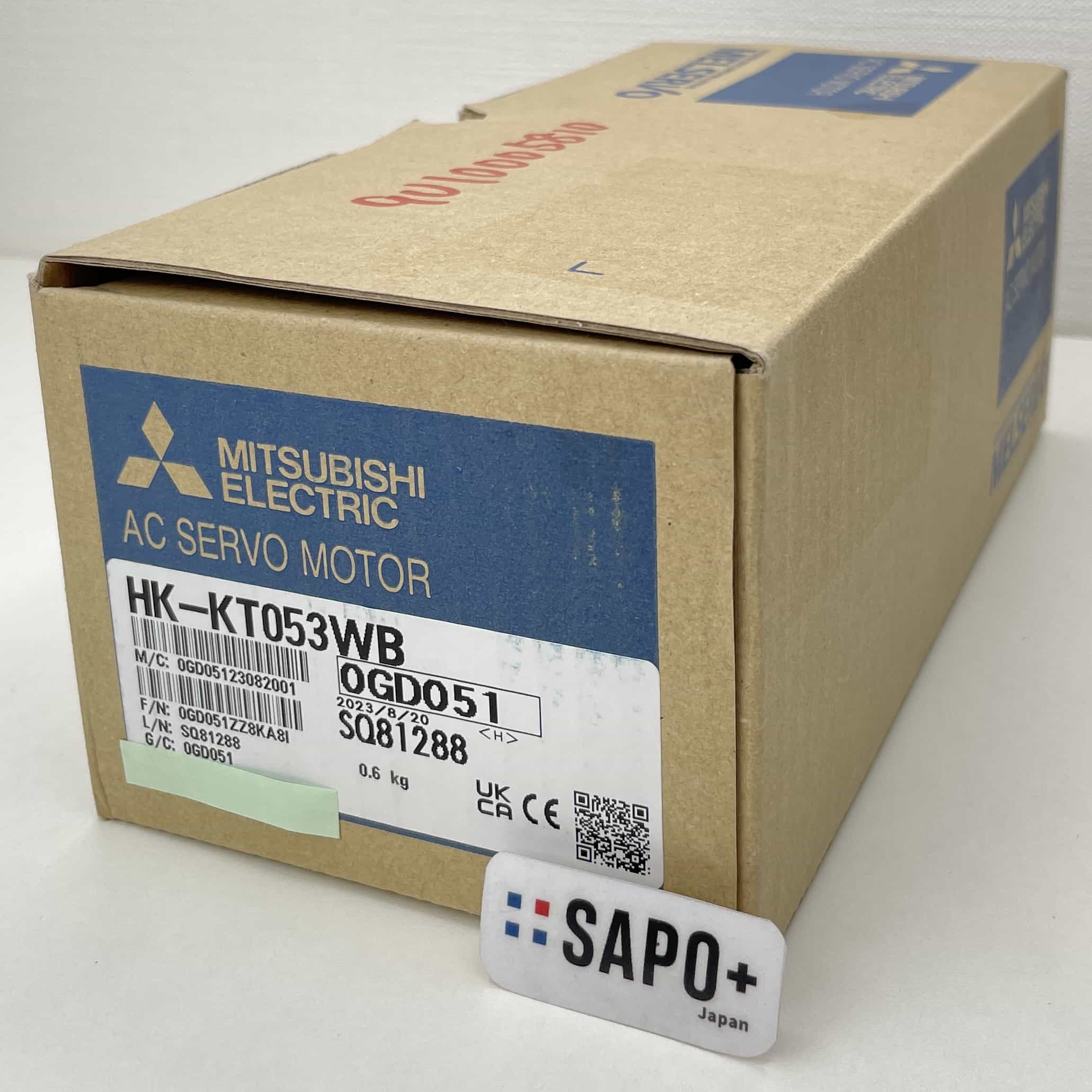 HK-KT053WB 2023年製 内袋開封済 ACサーボモータ（低慣性・小容量・電磁ブレーキ付・フラットタイプ） 三菱電機