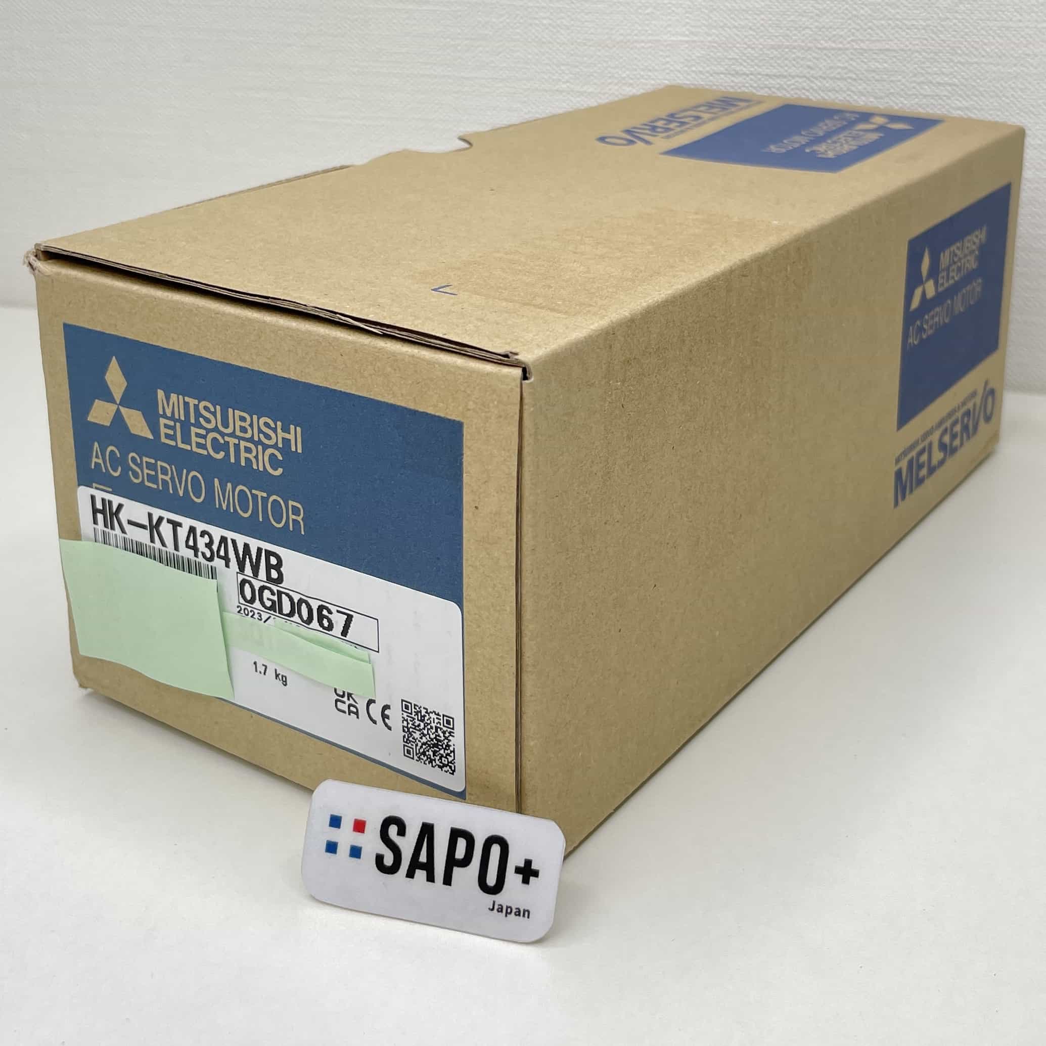 HK-KT434WB 2023年製 ACサーボモータ（低慣性・中容量・電磁ブレーキ付・フラットタイプ） 三菱電機