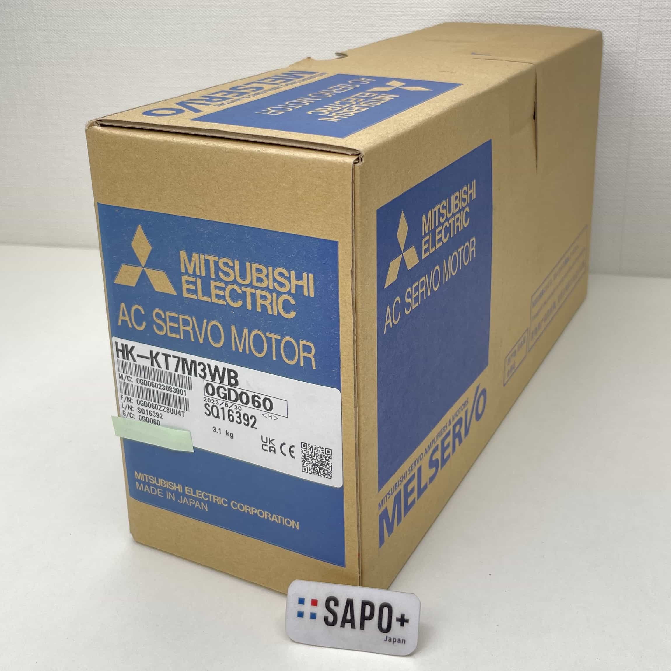 HK-KT7M3WB 2023年製 ACサーボモータ（超低慣性・小容量・電磁ブレーキ付・フラットタイプ） 三菱電機