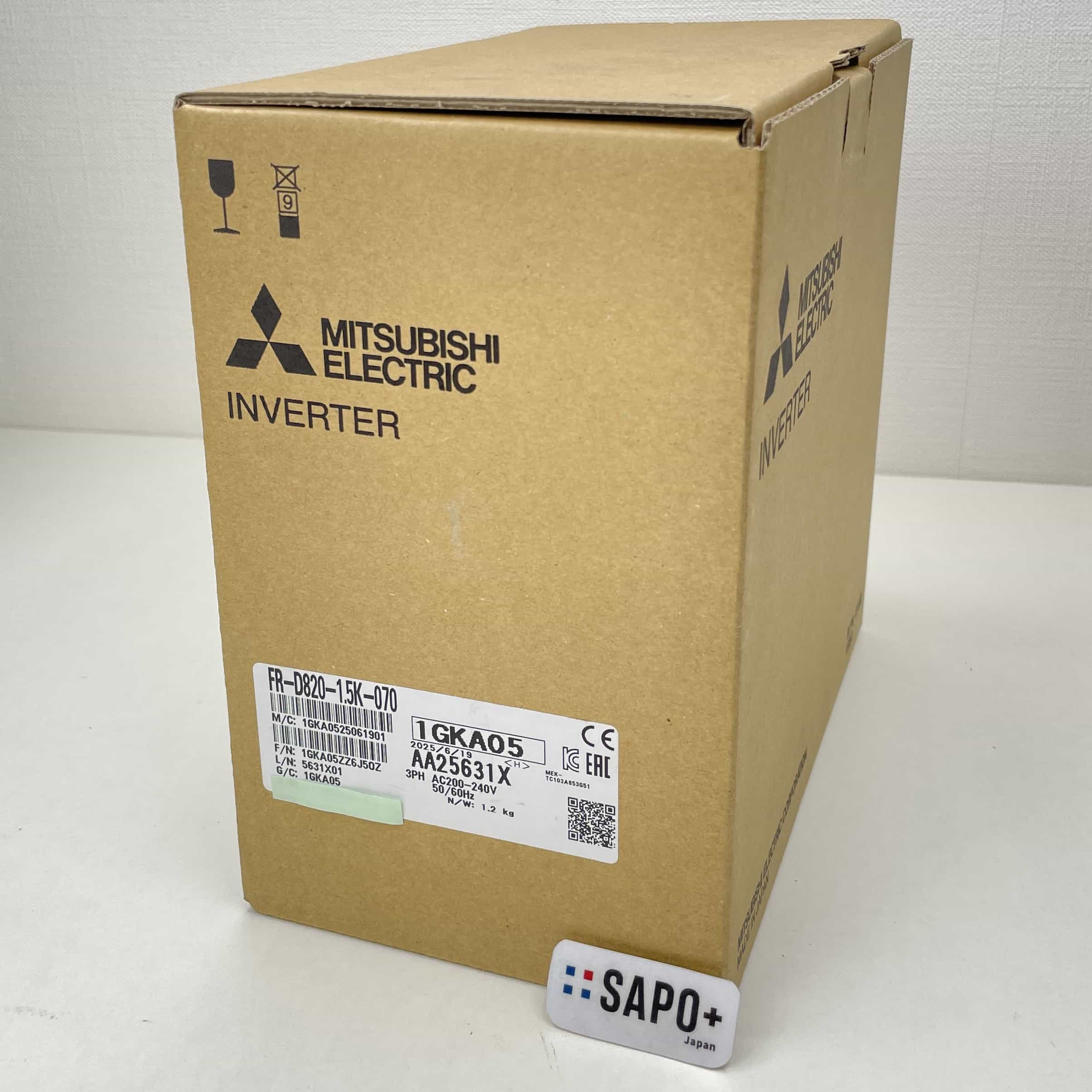 FR-D820-1.5K-070 2025年製 汎用インバータ（簡単・小形タイプ） 三菱電機
