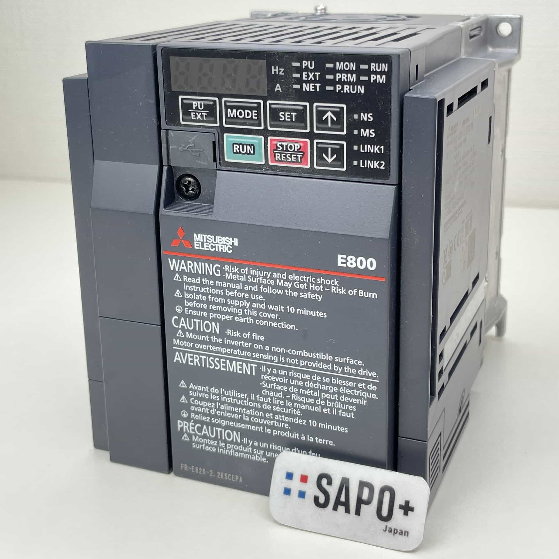 FR-E820-2.2KSCEPA 2023年製 汎用インバータ（高機能・小形タイプ・セーフティ機能対応） 三菱電機