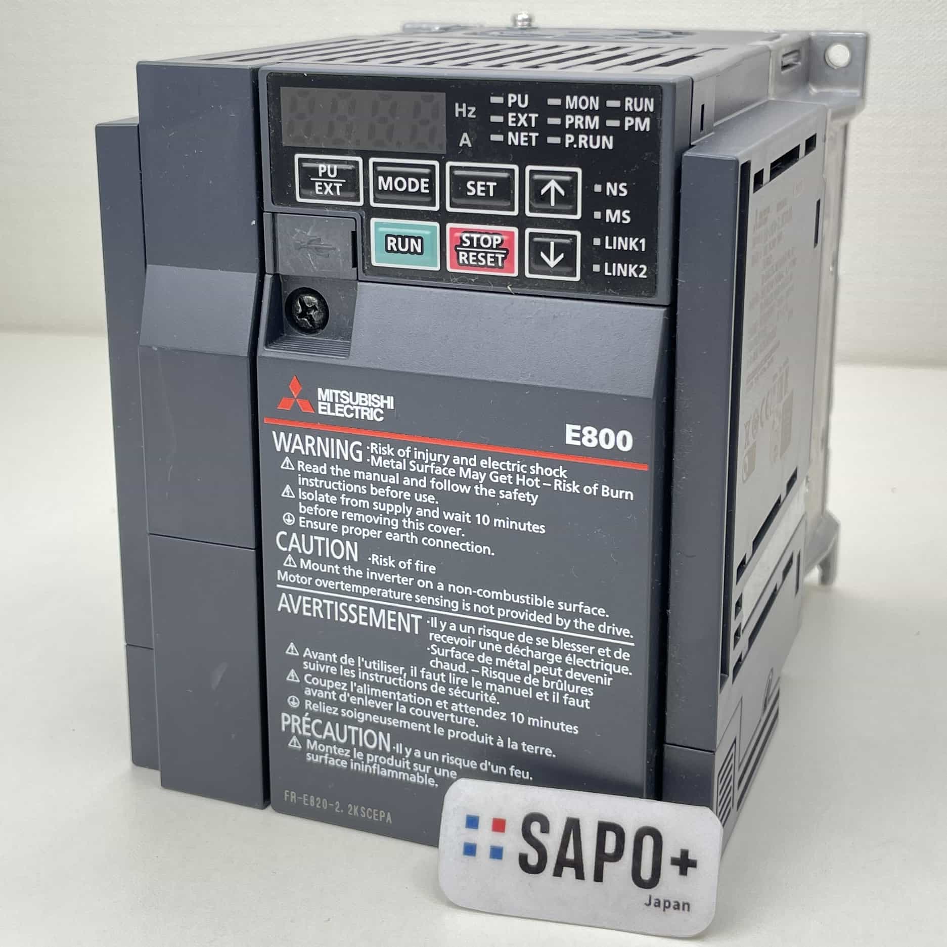 FR-E820-2.2KSCEPA 2023年製 汎用インバータ（高機能・小形タイプ・セーフティ機能対応） 三菱電機