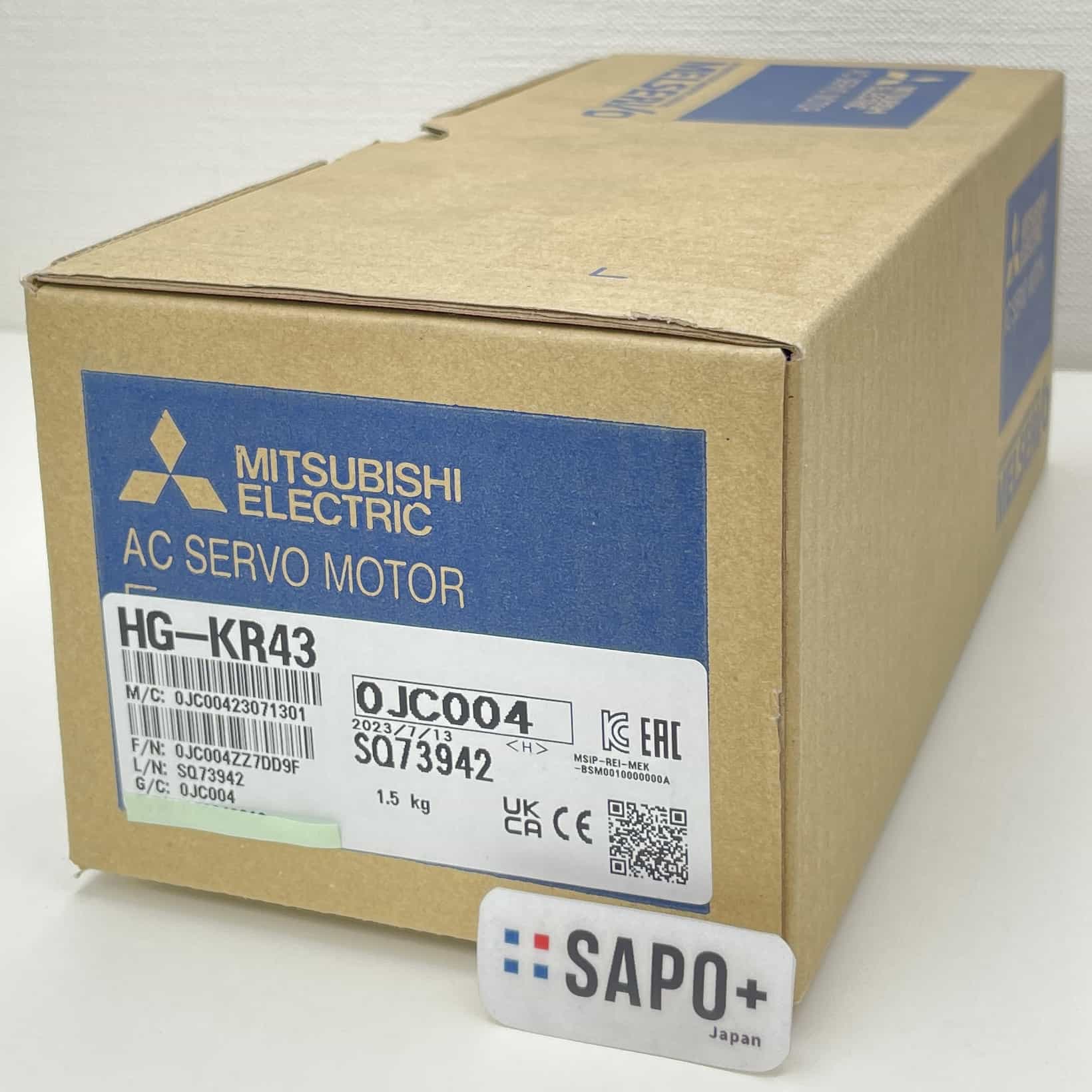 HG-KR43  2023年製 ACサーボモータ（低慣性・小容量・400W） 三菱電機