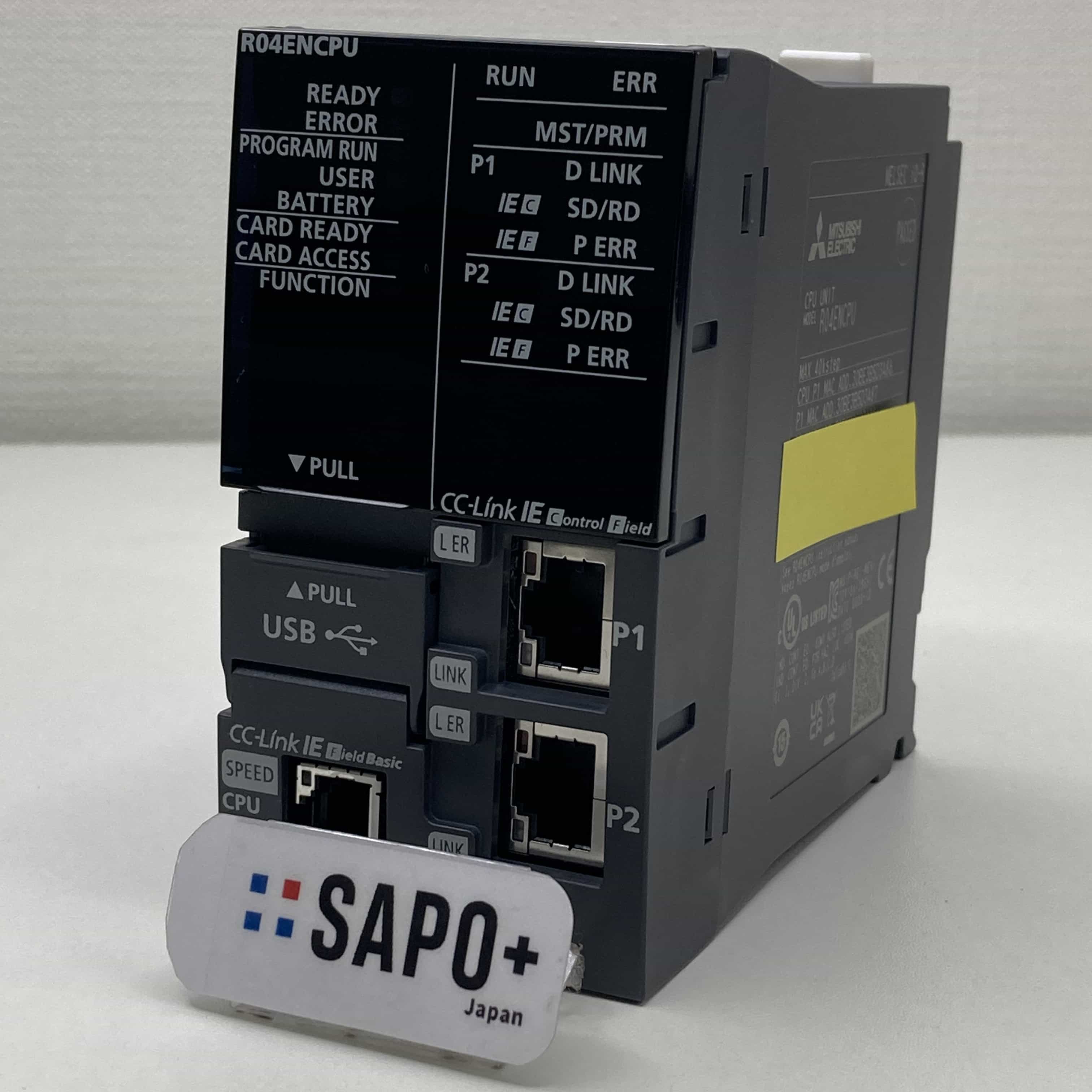 R04ENCPU 2023年製 初期化済 ネットワーク内蔵CPUユニット 三菱電機