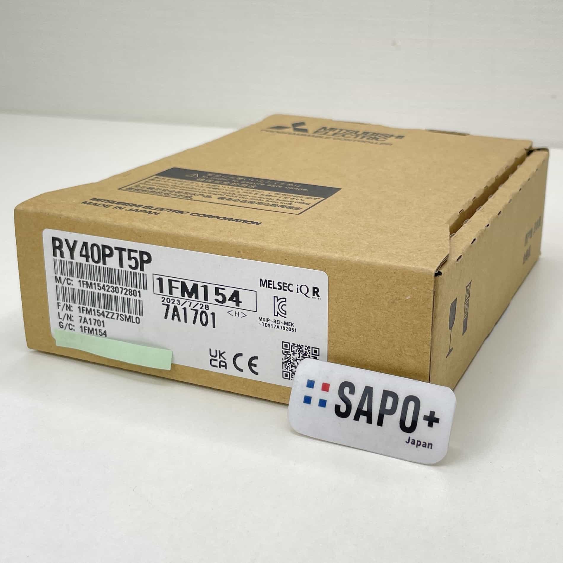 RY40PT5P 2023年製 出力ユニット（トランジスタ出力・ソースタイプ・スプリングクランプ端子台仕様） 三菱電機