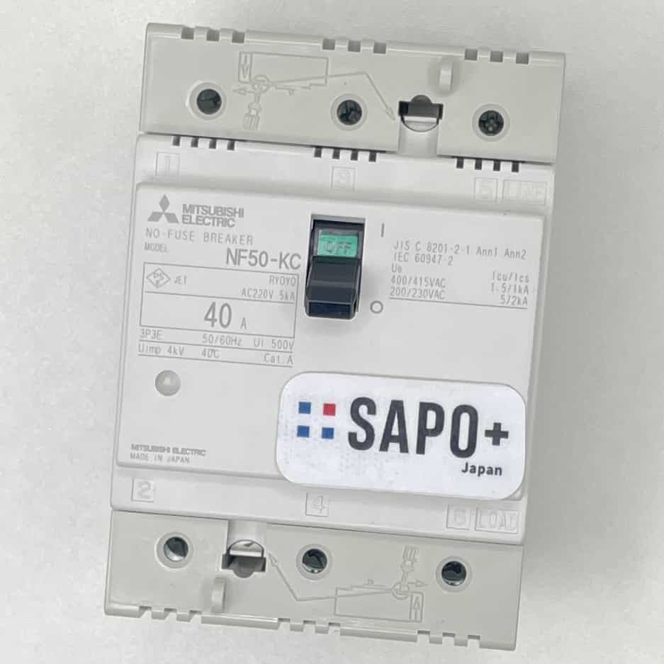 NV50-KC 3P 40A 漏電遮断器（コンパクトクラス・3極・定格電流40A） 三菱電機