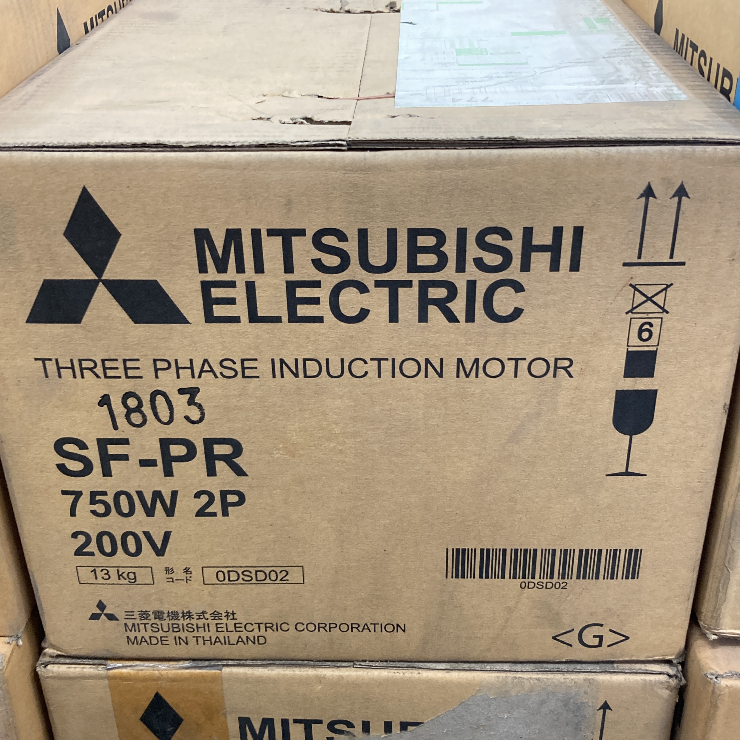 SF-PR 750w 2P 200V 2018年製 箱の状態は選べません 三相高効率インダクションモータ 三菱電機