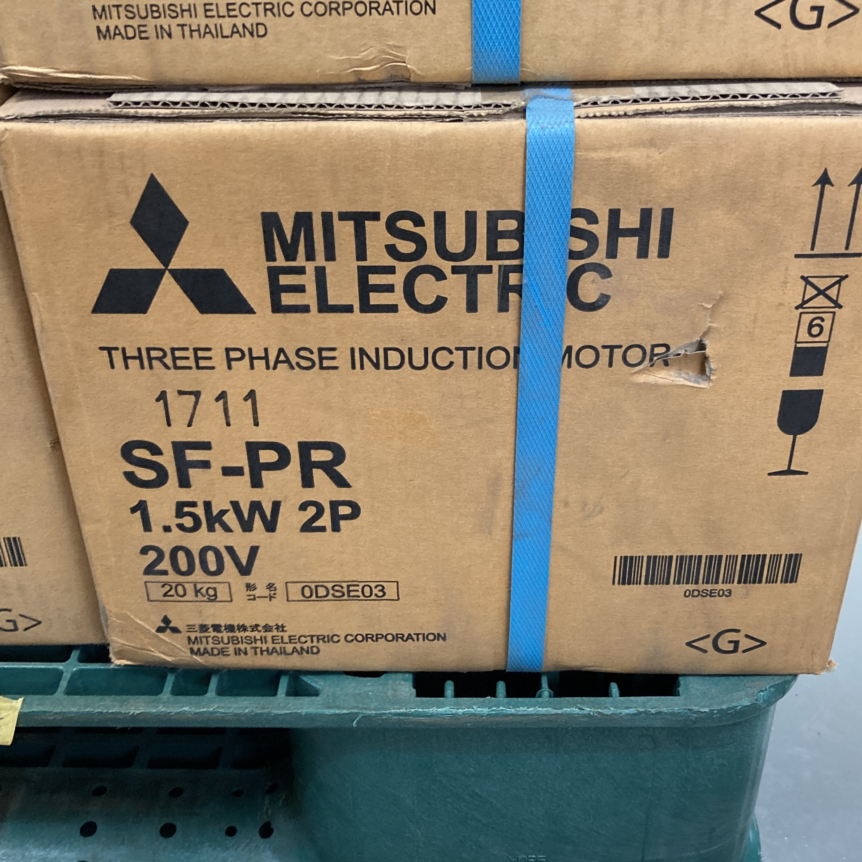 SF-PR 1.5kw 2P 200V 2017年製 三相高効率インダクションモータ 三菱電機