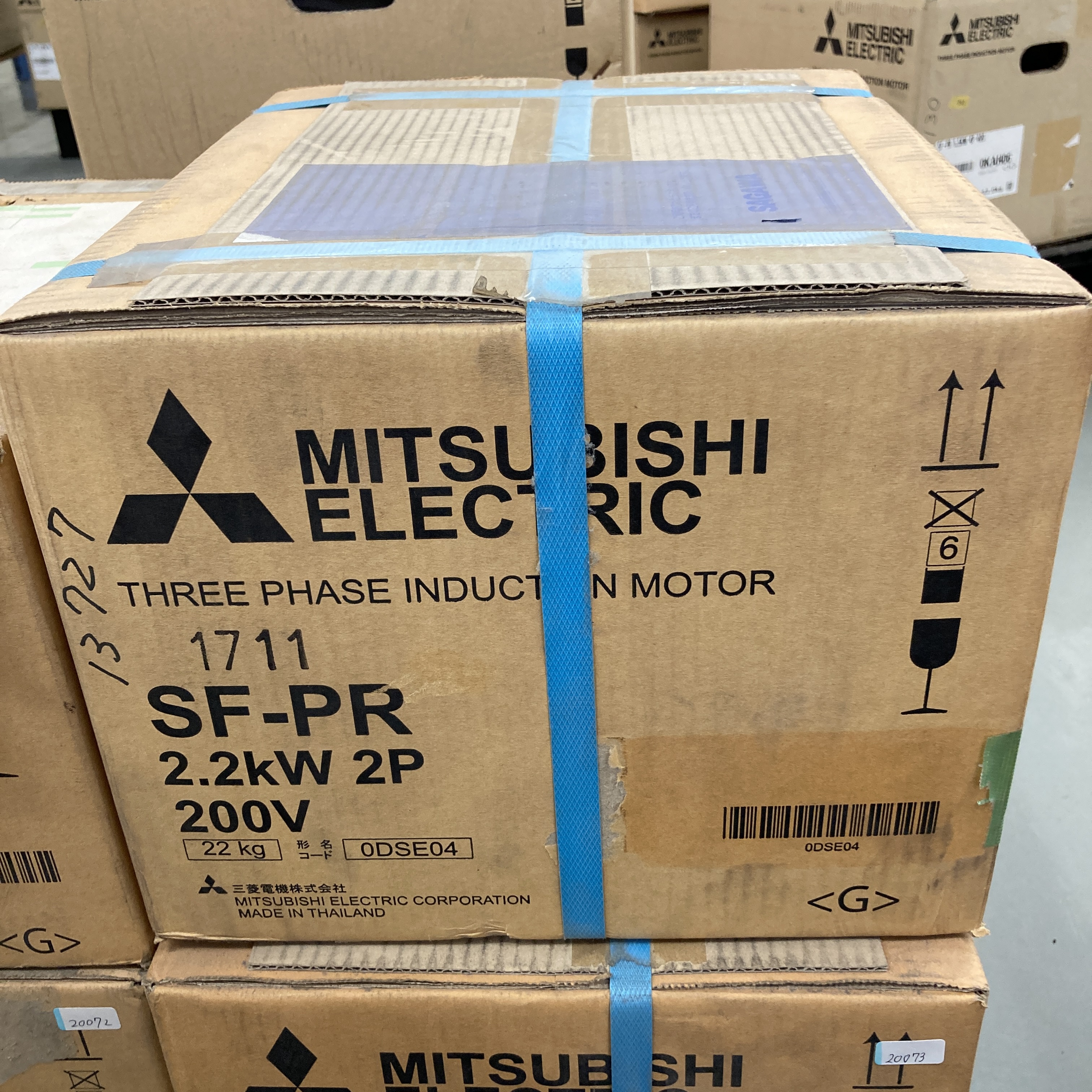 SF-PR 2.2kw 2P 200V 2017年製 三相高効率インダクションモータ 三菱電機