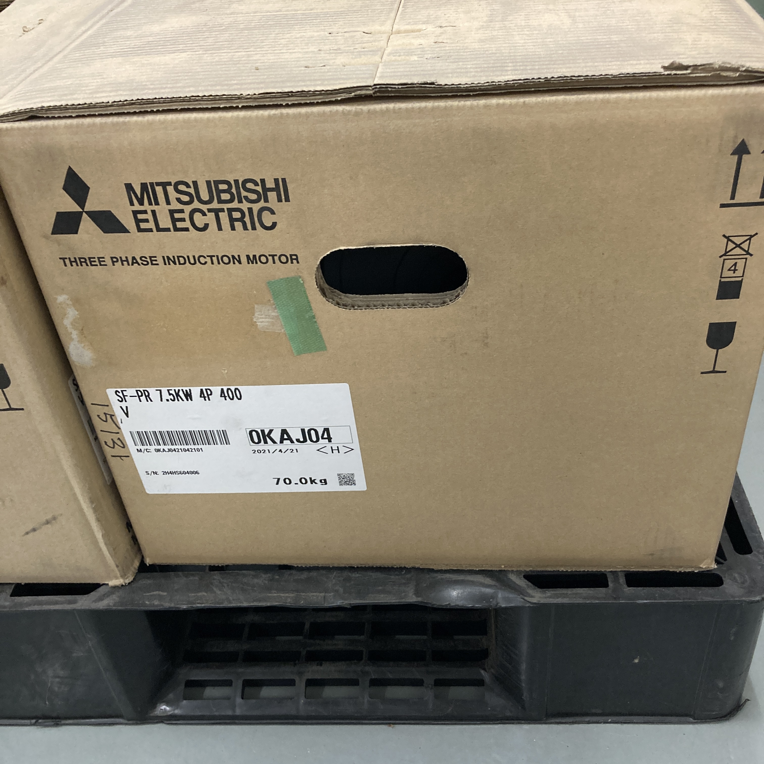 SF-PR 7.5kw 4P 400V 2021年製 三相高効率インダクションモータ 三菱電機
