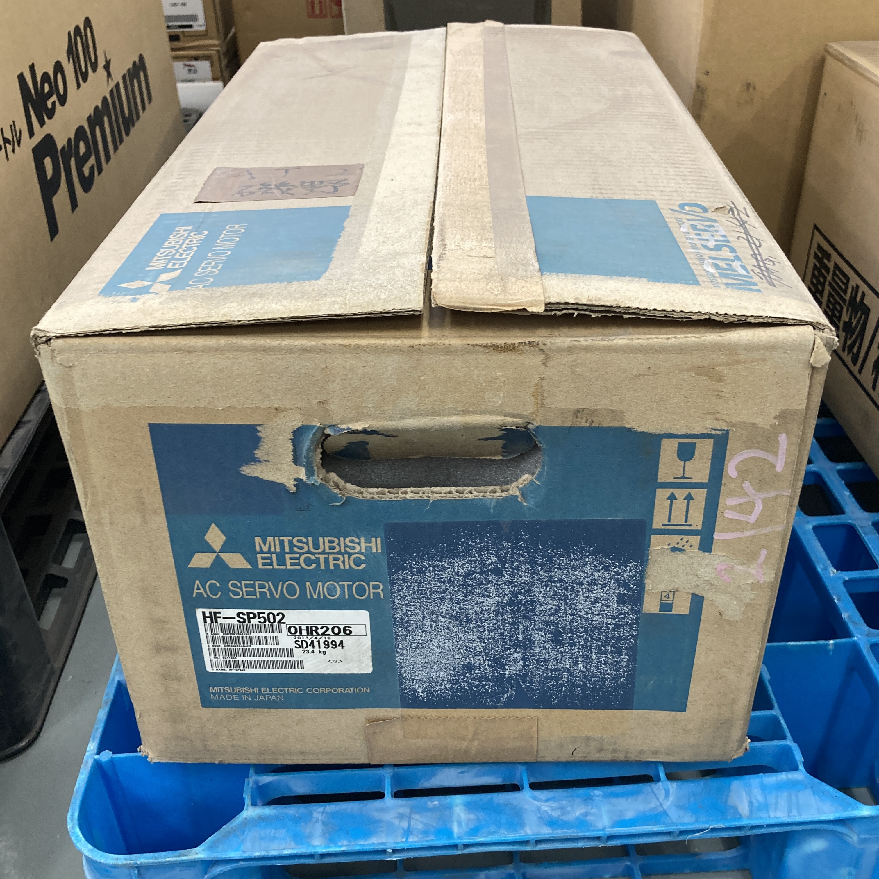 HF-SP502 2013年製 箱開封済 ACサーボモータ 三菱電機