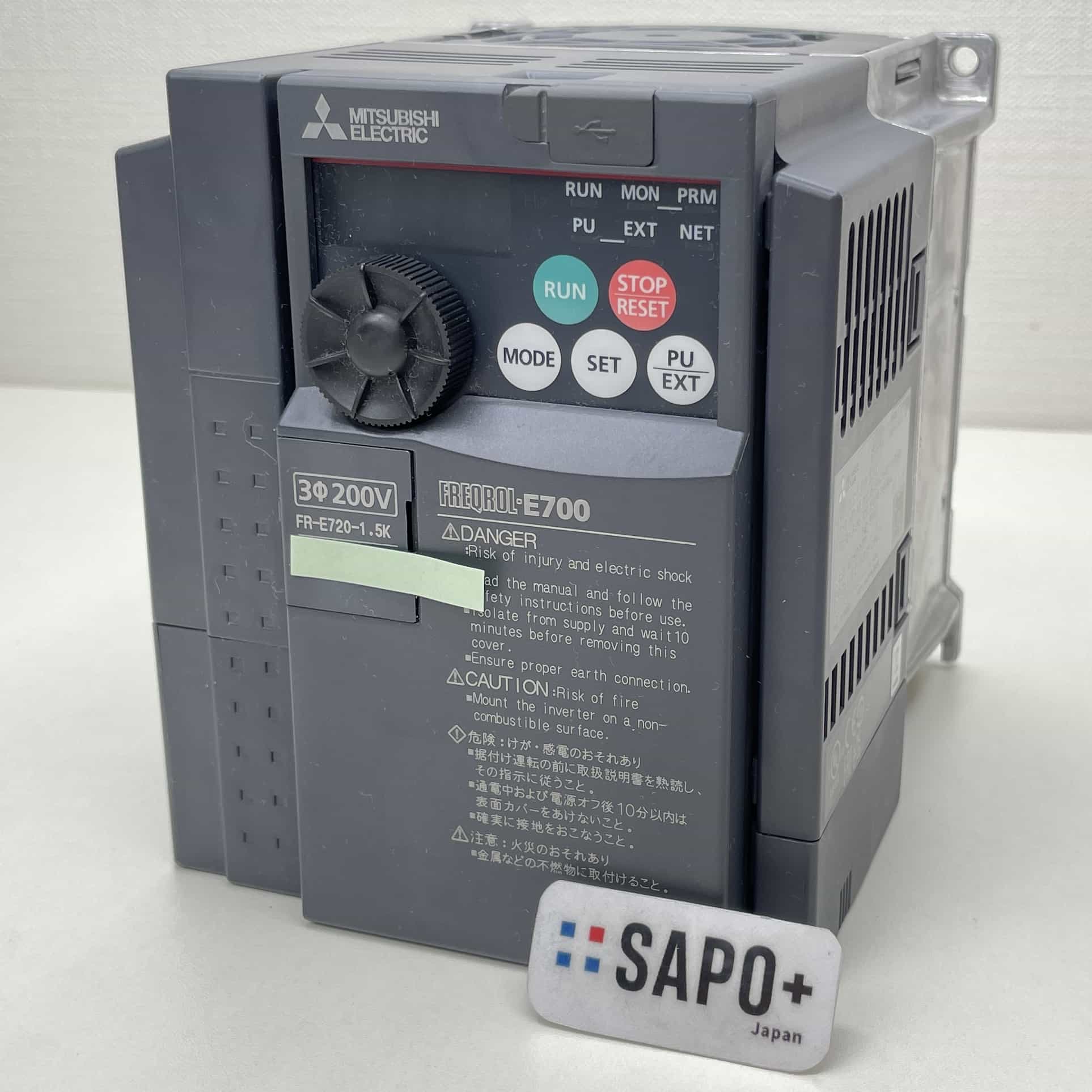 FR-E720-1.5K 2023年製 インバータ（三相200Vクラス・1.5kW） 三菱電機