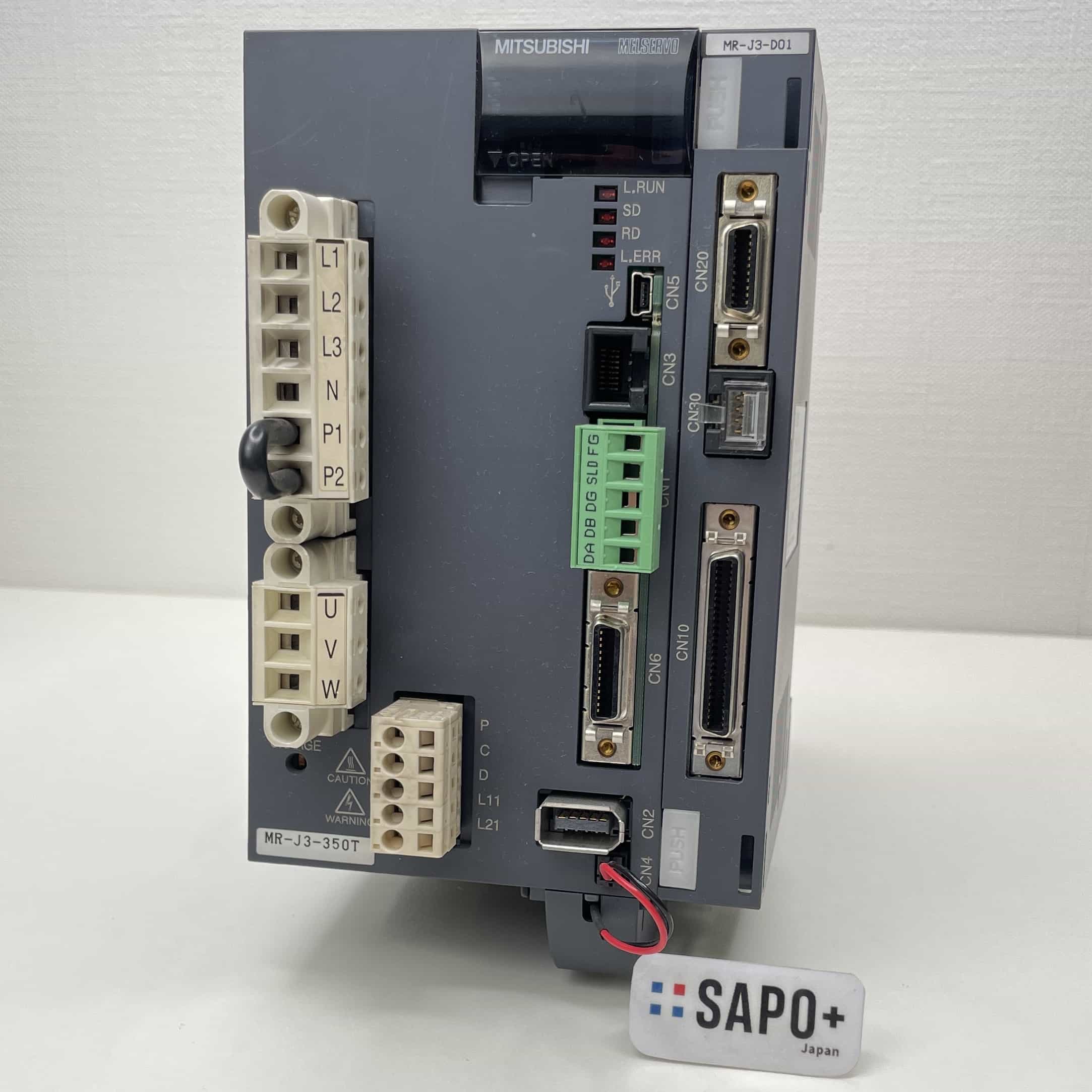 MR-J3-350T (MR-J3-D01付属) サーボアンプ（CC-Link対応位置決め機能内蔵タイプ・3.5kW用・デジタル入出力ユニット付） 三菱電機