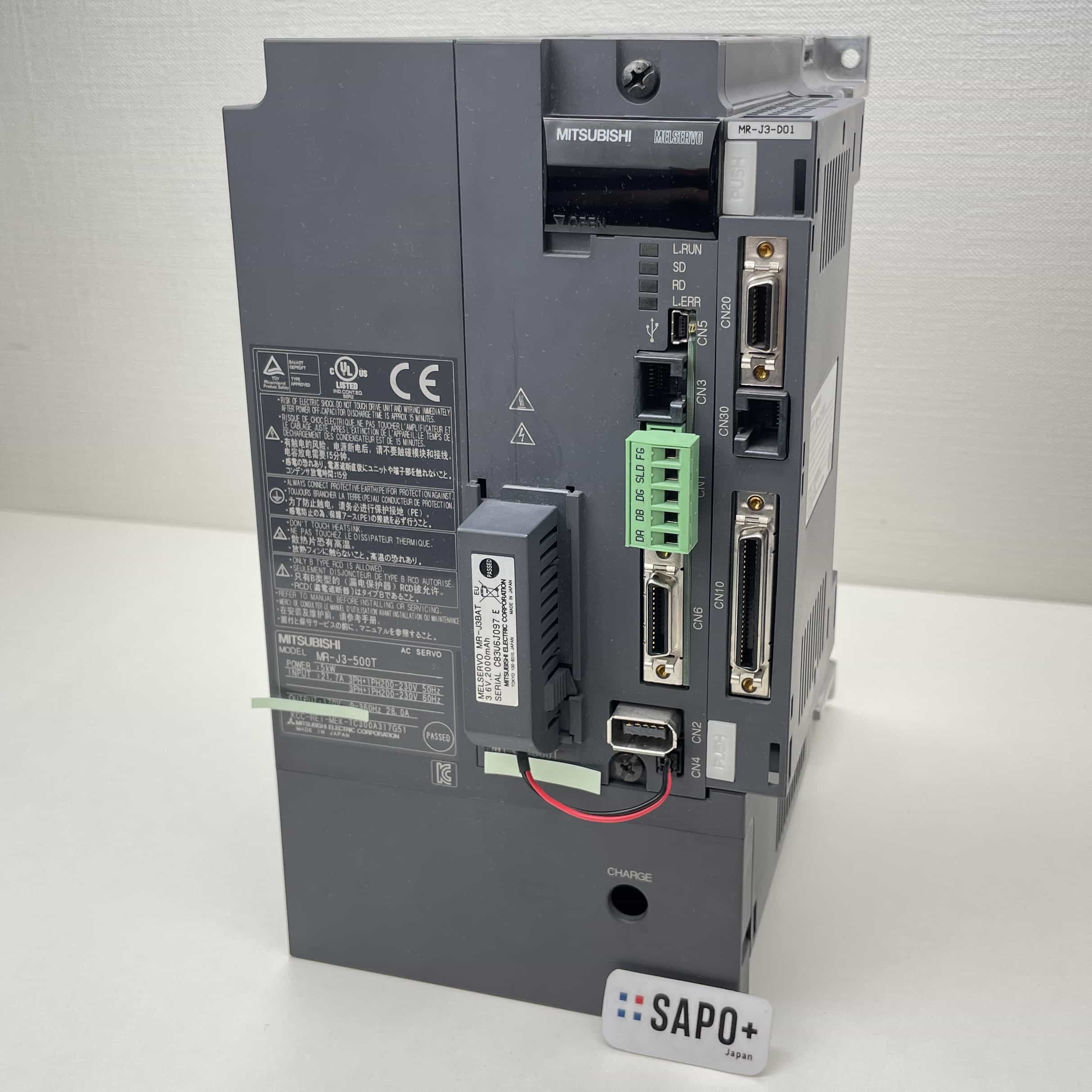 MR-J3-500T (MR-J3-D01付属) サーボアンプ（CC-Link対応位置決め機能内蔵タイプ・5.0kW用・デジタル入出力ユニット付） 三菱電機