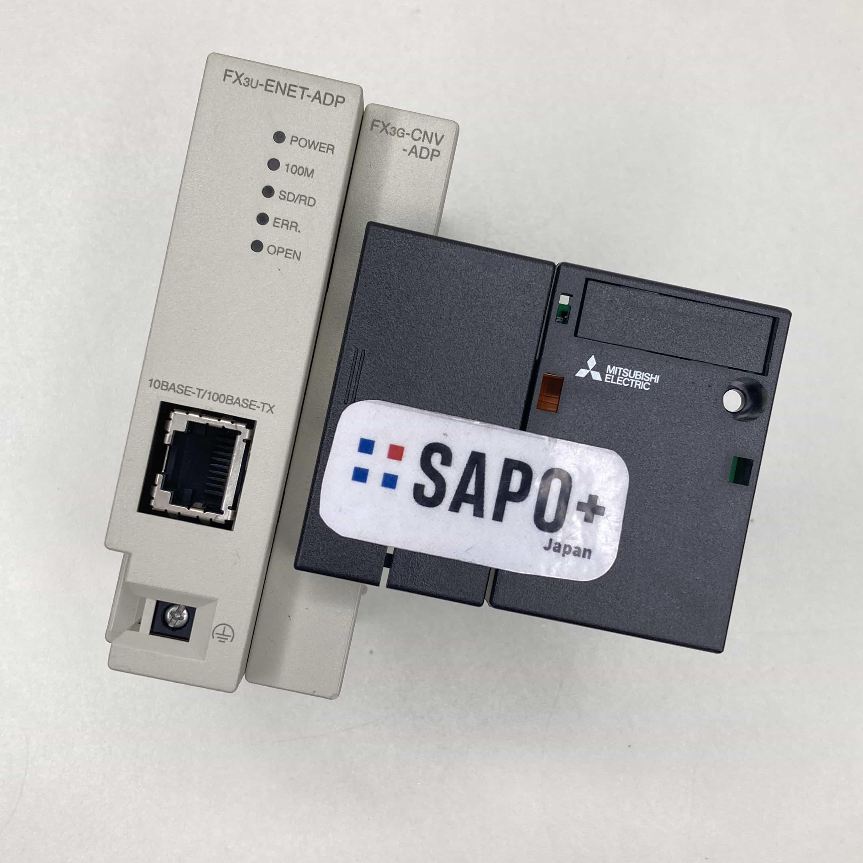 FX3U-ENET-ADP+FX3G-CNV-ADP 2018年製 Ethernet特殊アダプタ・変換アダプタセット 三菱電機