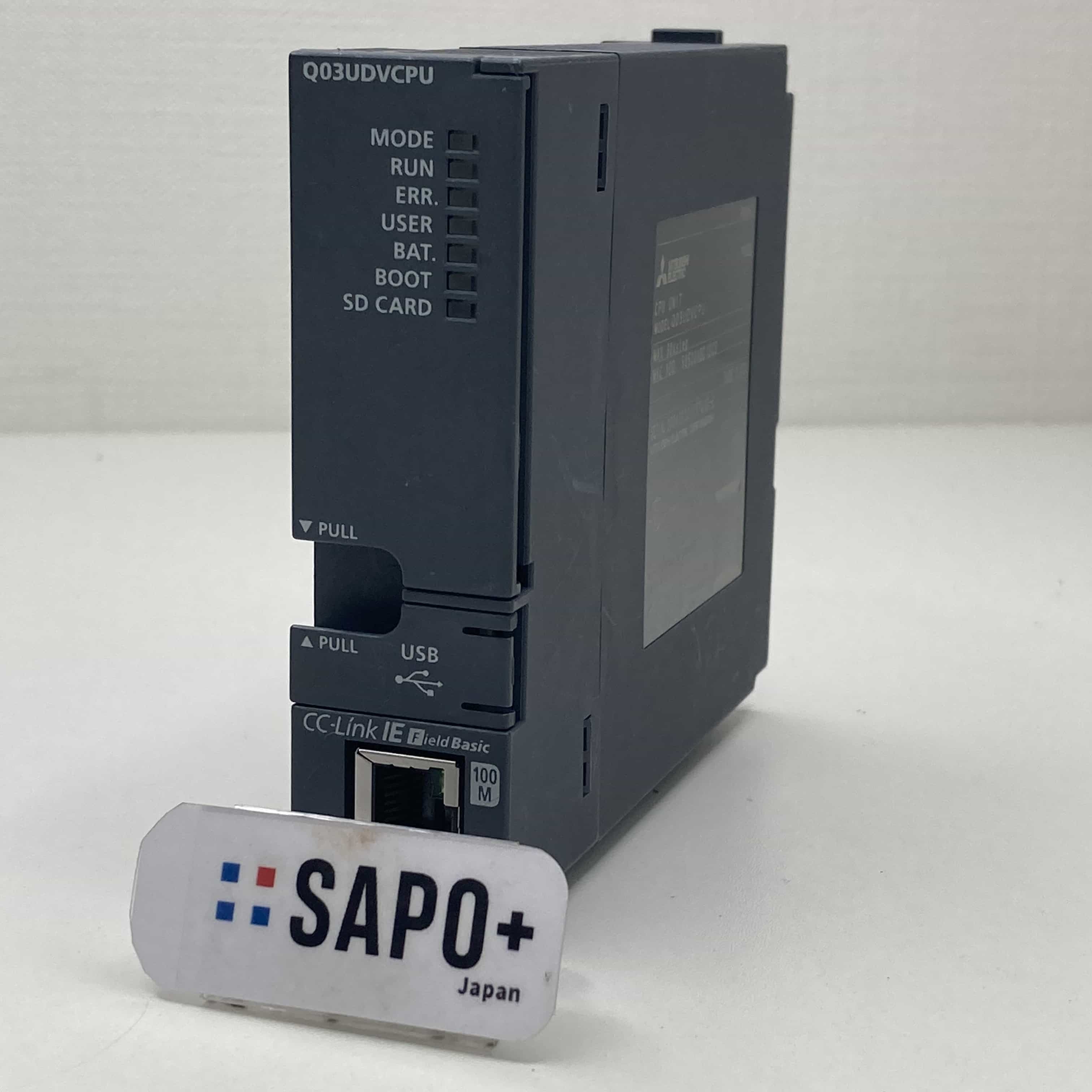Q03UDVCPU 2018年製 初期化済 本体とカバーシリアル違い CPUユニット 三菱電機
