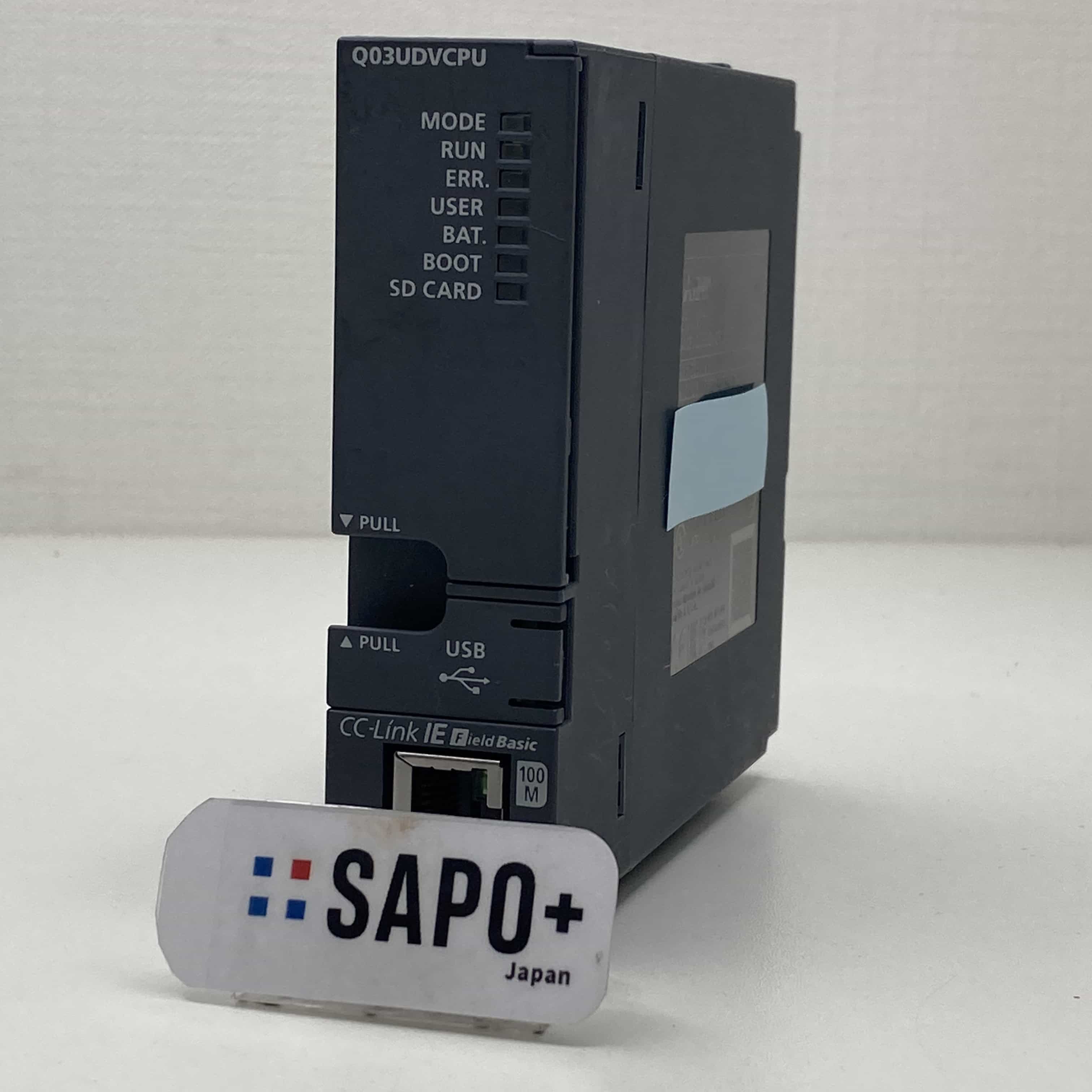 Q03UDVCPU 2018年製 初期化済 本体とカバーシリアル違い CPUユニット 三菱電機