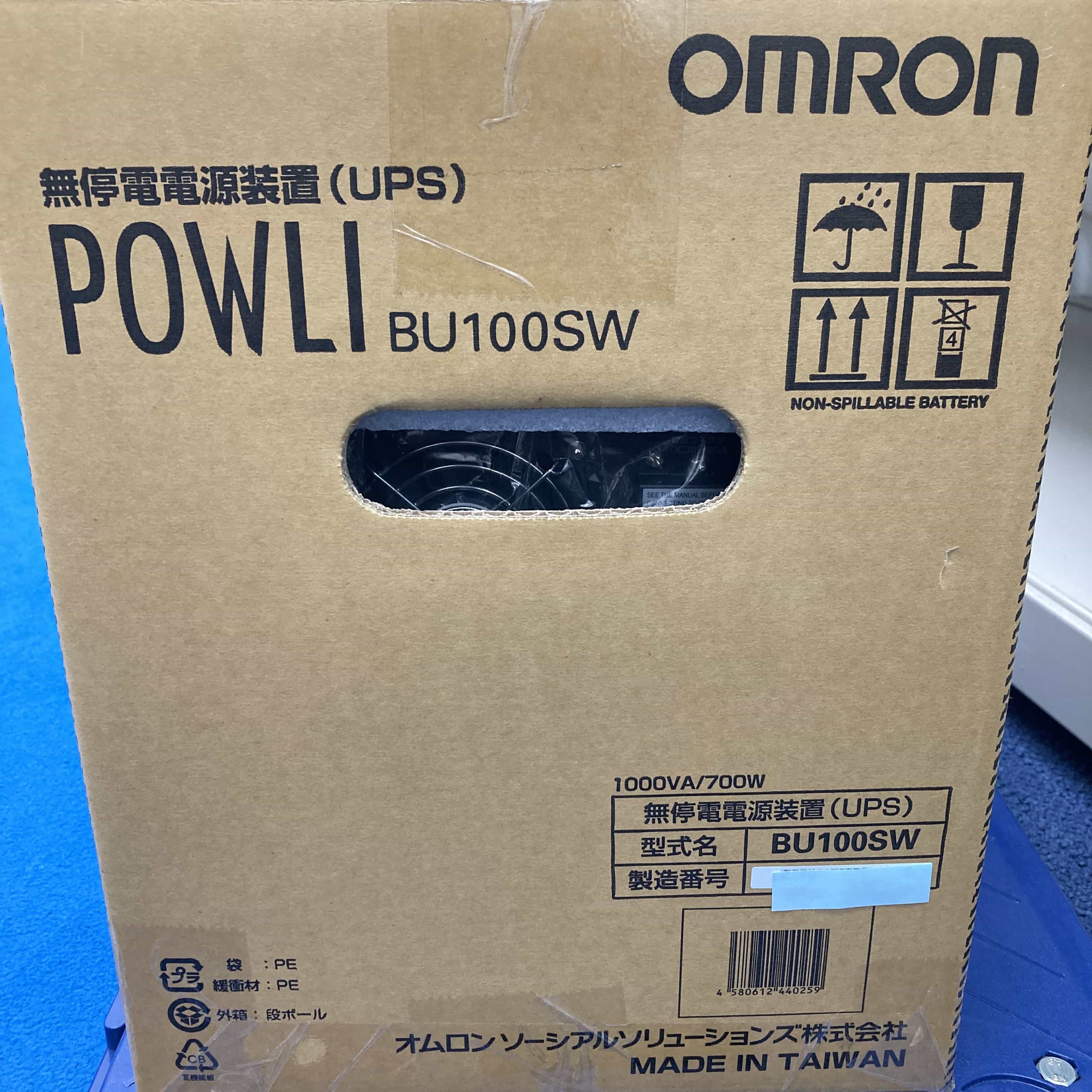 BU100SW  付属品無/ほぼ未使用 常時インバータ給電方式UPS（無停電電源装置） オムロン