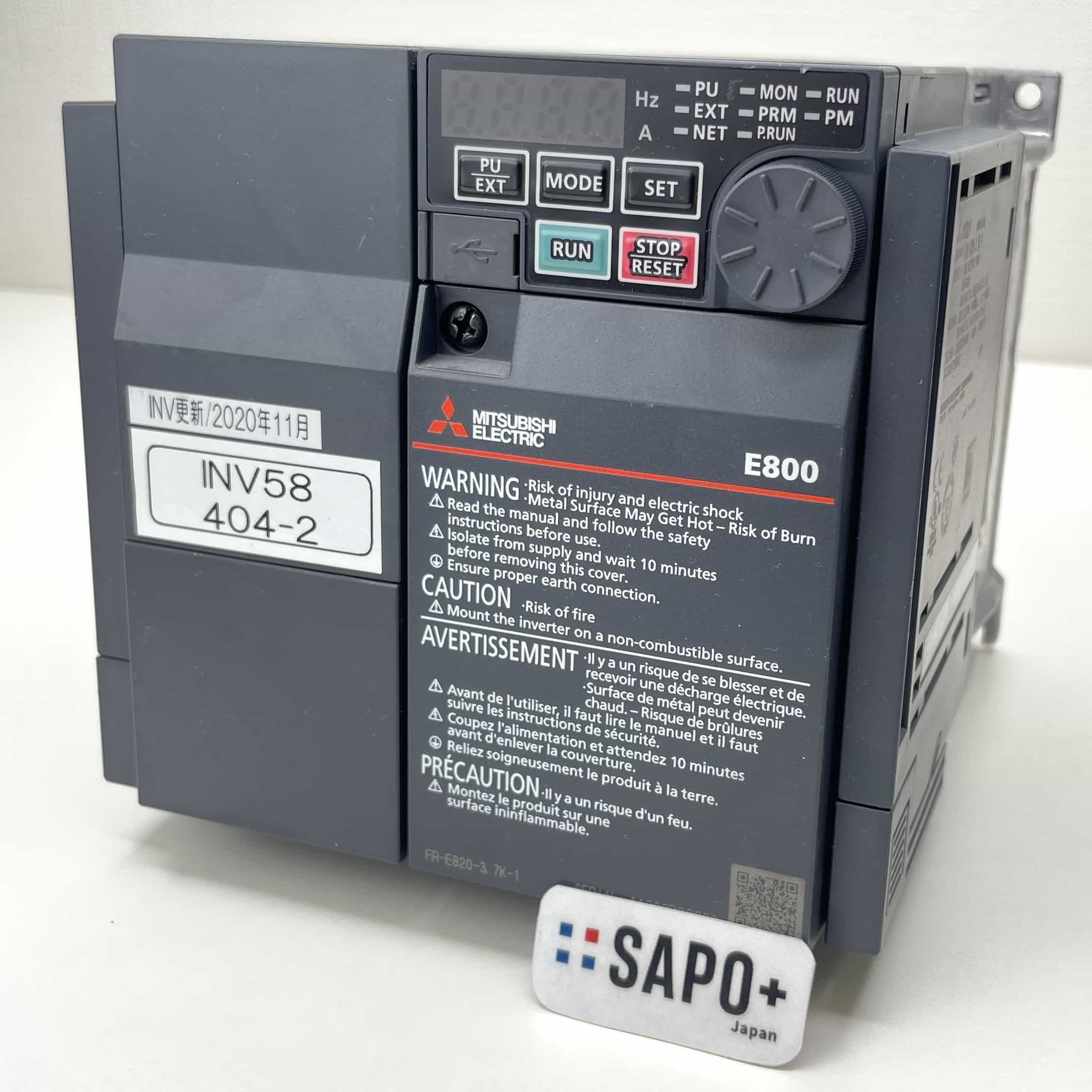 FR-E820-3.7K-1 2020年製 インバータ 三菱電機