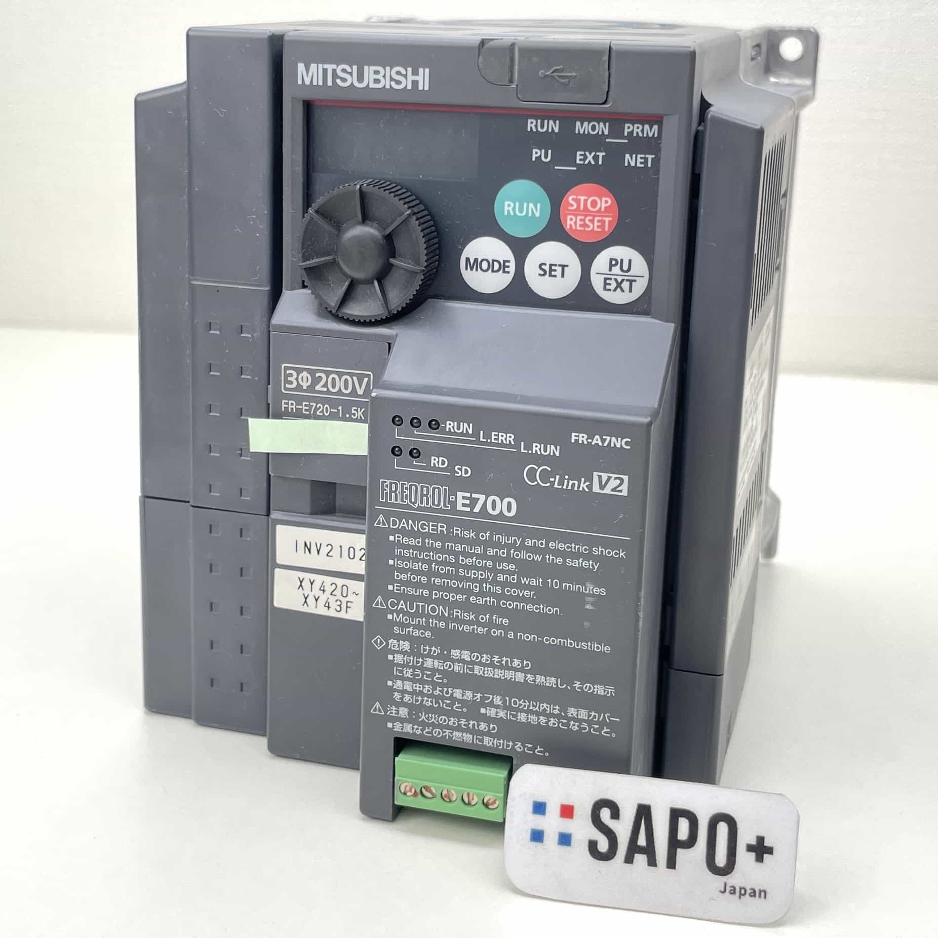 FR-E720-1.5K (FR-A7NC付属) 2019年製  インバータ 三菱電機