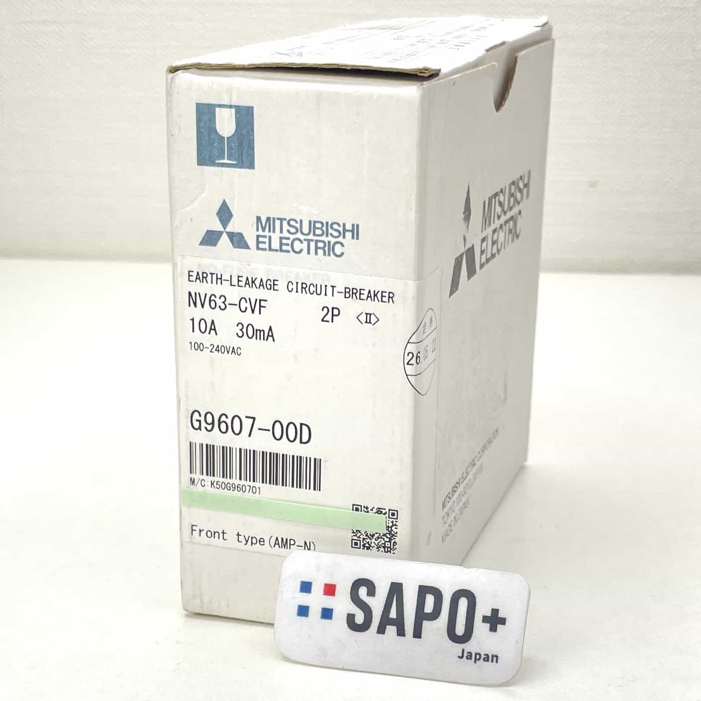 NV-63-CVF 2P 10A 30mA 2022年製 漏電遮断器 三菱電機