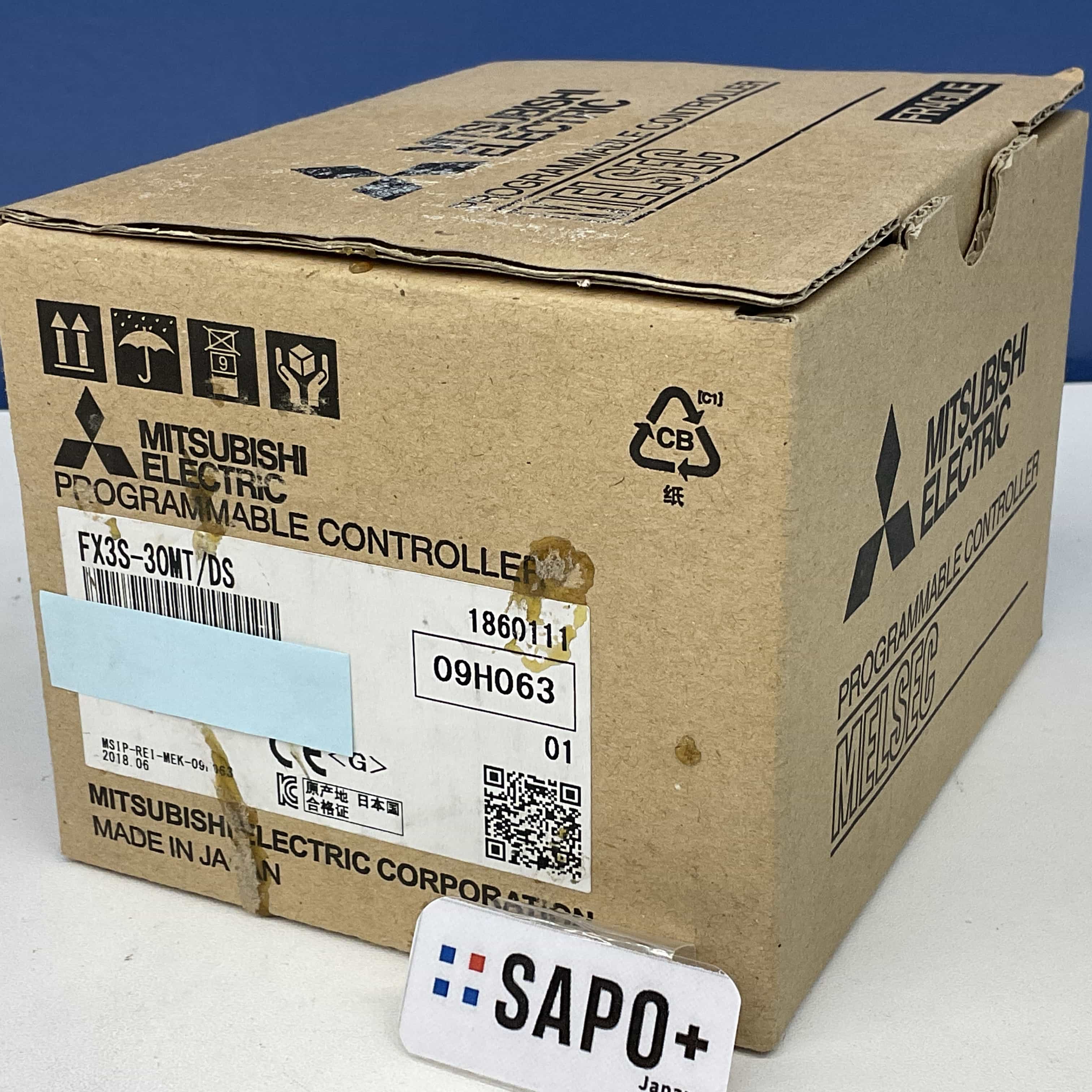FX3S-30MT/DS 2018年製 マイクロシーケンサ（PLC） MELSEC-F FX3Sシリーズ 基本ユニット 三菱電機