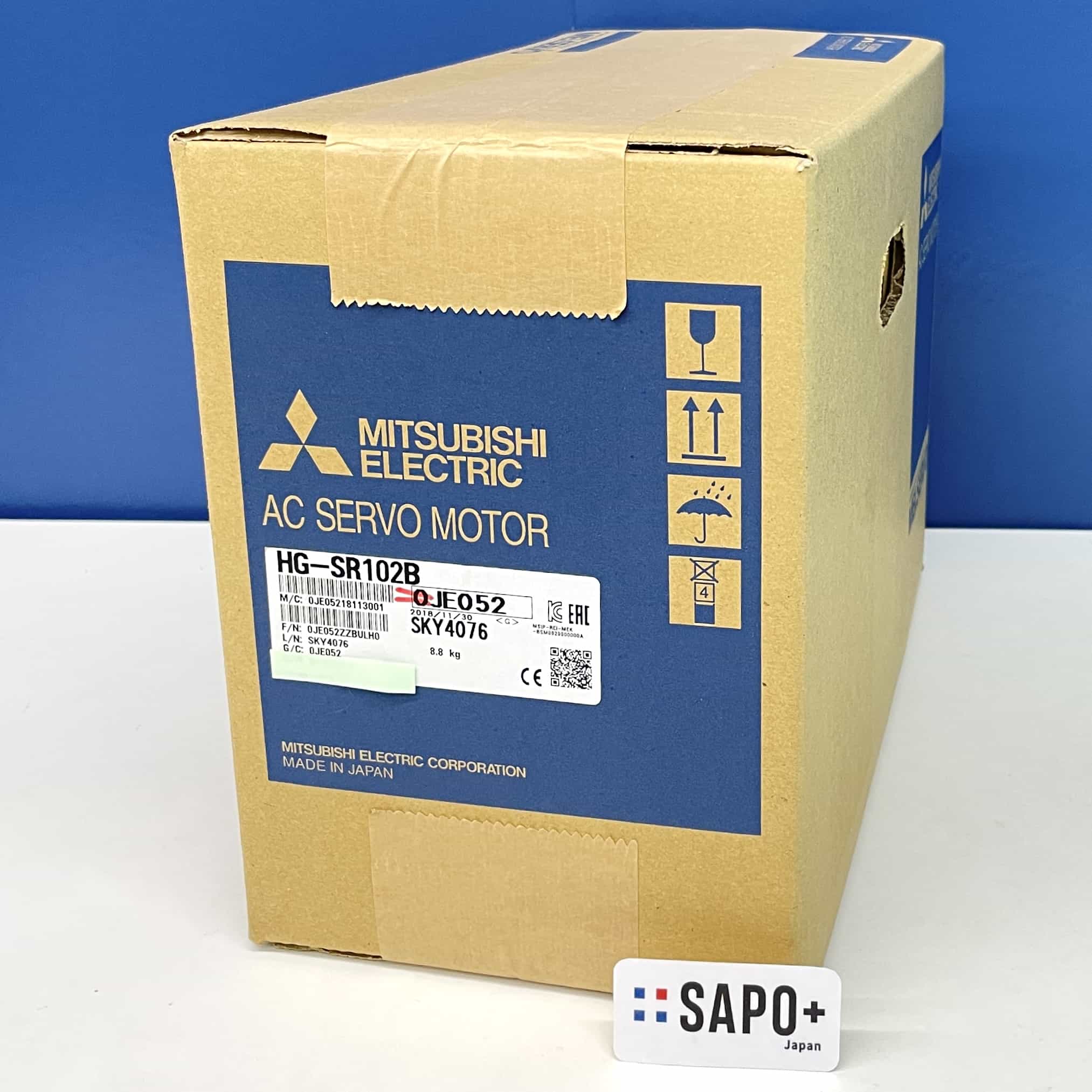 HG-SR102B 2018年製 電磁ブレーキ付ACサーボモータ 三菱電機