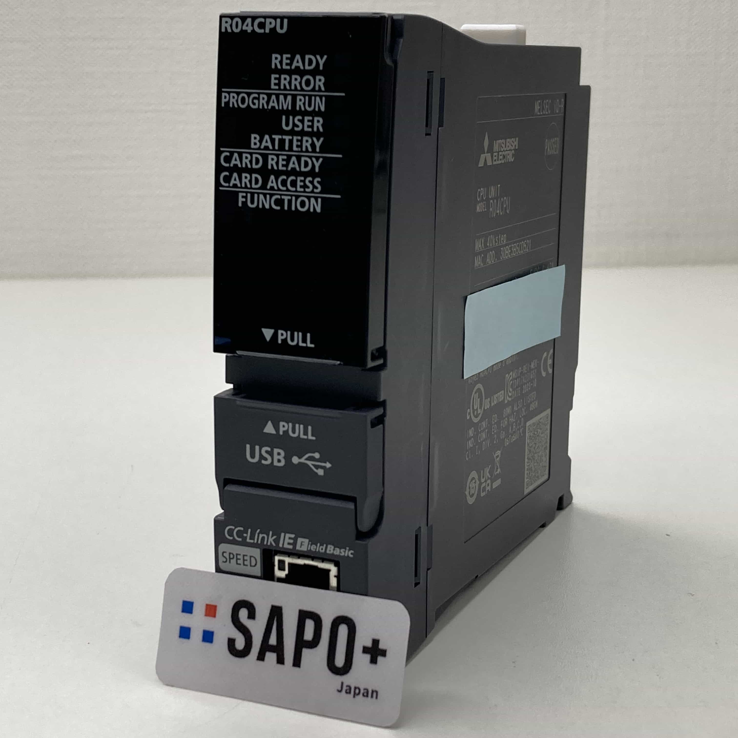 R04CPU 2023年製 初期化済 PLC CPUユニット 三菱電機