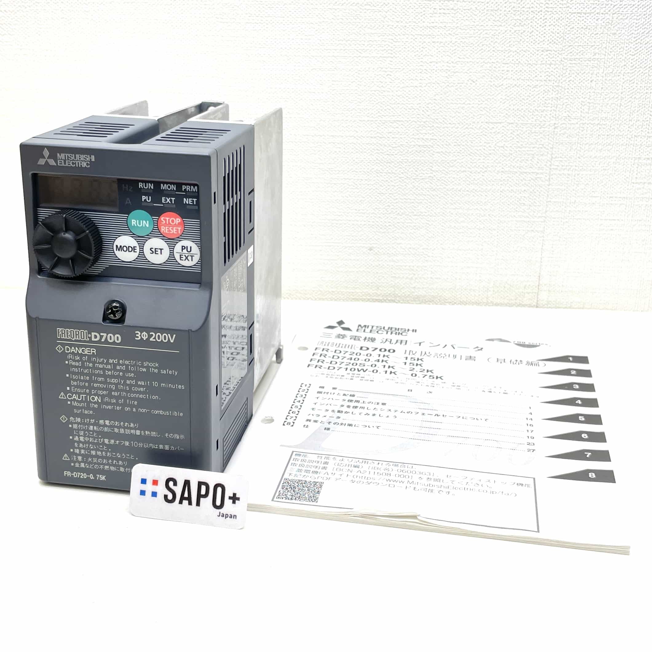 FR-D720-0.75K 2025年製 インバータ（汎用・小容量形） 三菱電機