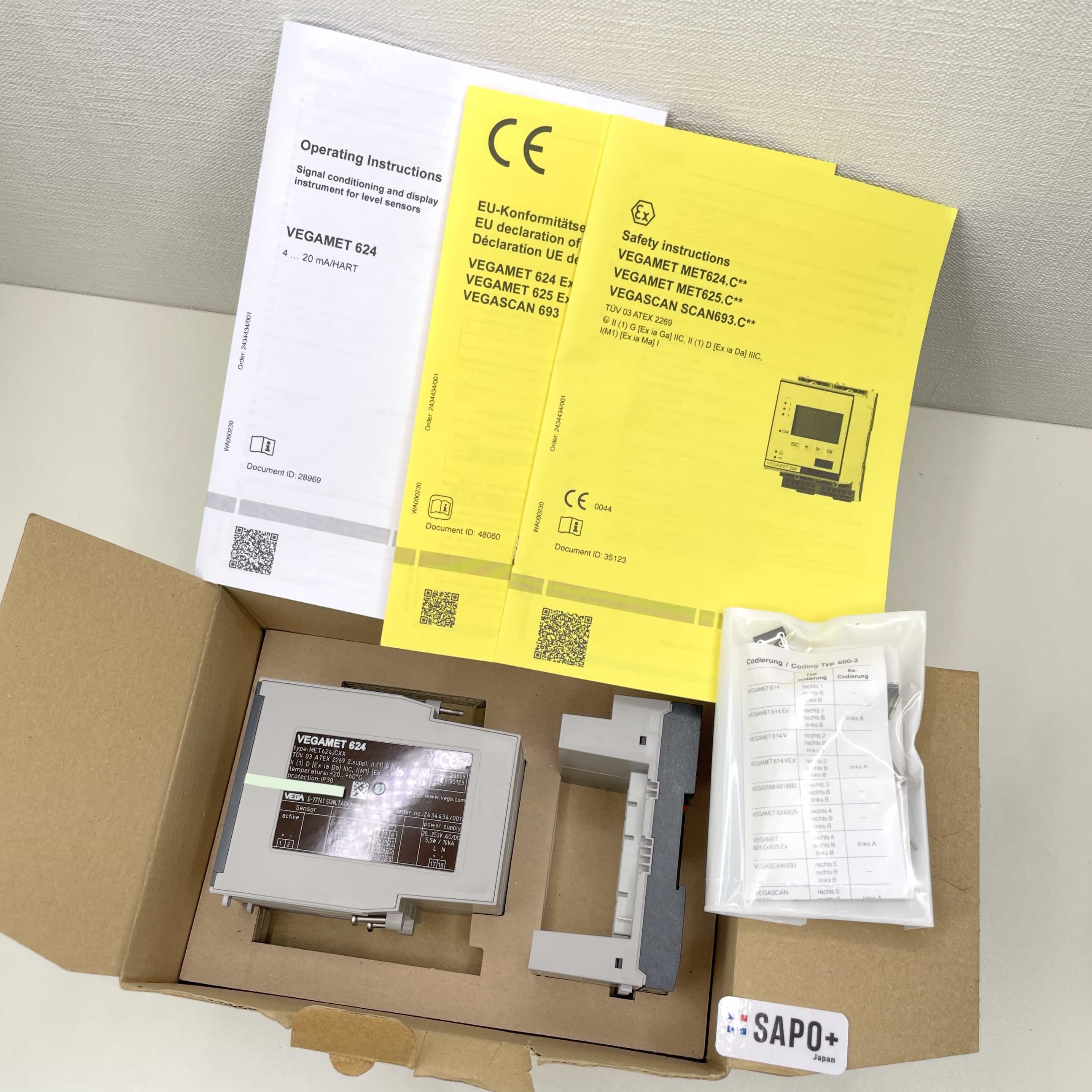 VEGAMET 624 MET624.CXX 信号調整・表示器（4-20mA/HARTセンサ用コントローラ） VEGA