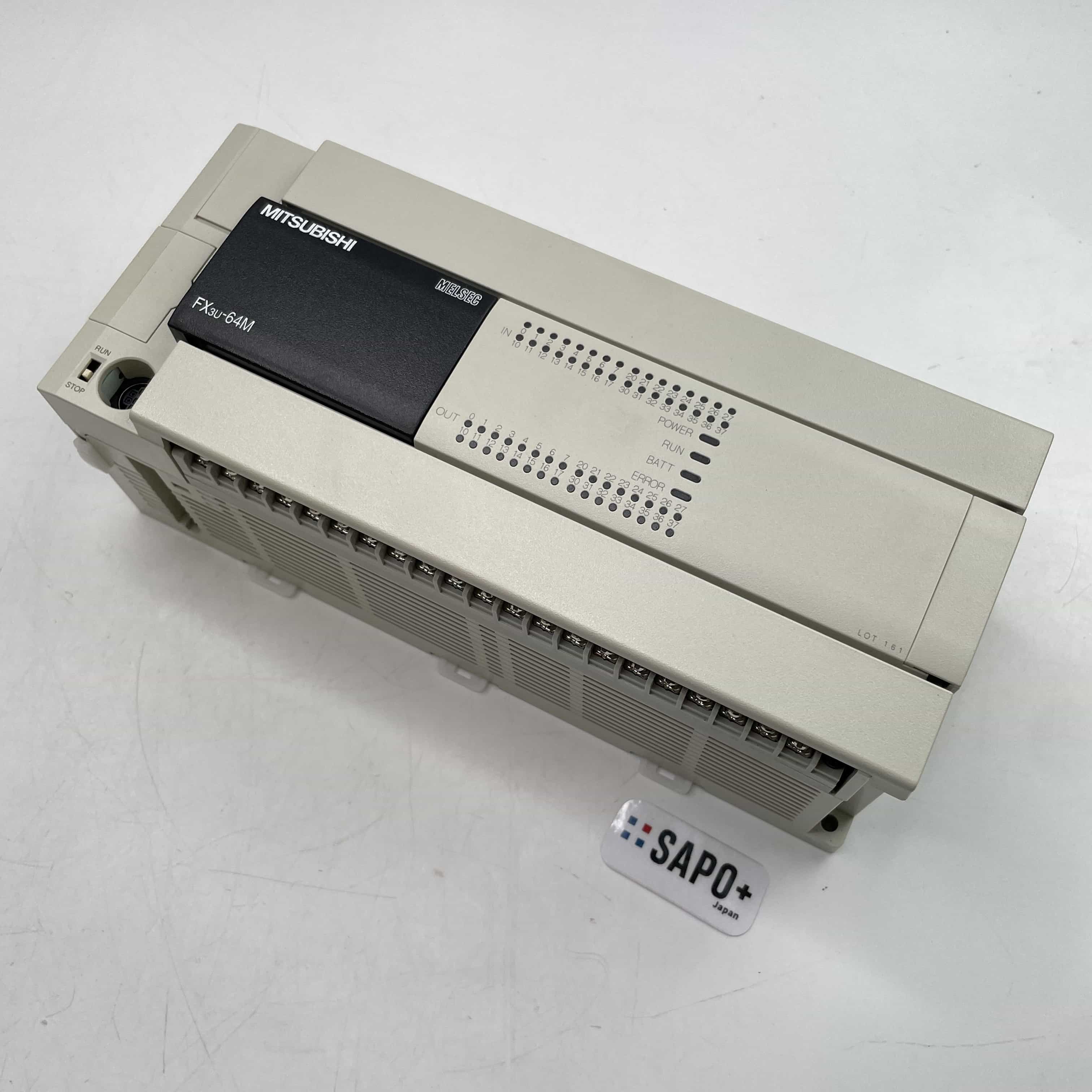 FX3U-64MS/ES 2016年製 カバー欠損/付属品無 シーケンサ（PLC） 本体 三菱電機