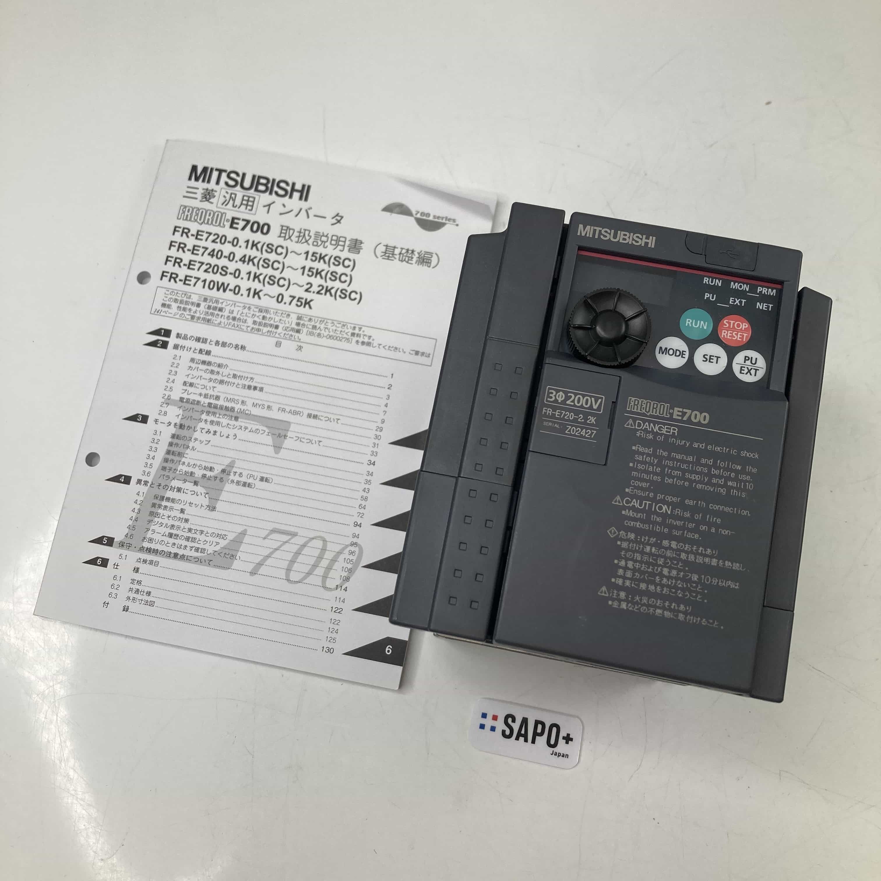 FR-E720-2.2K   インバータ 三菱電機