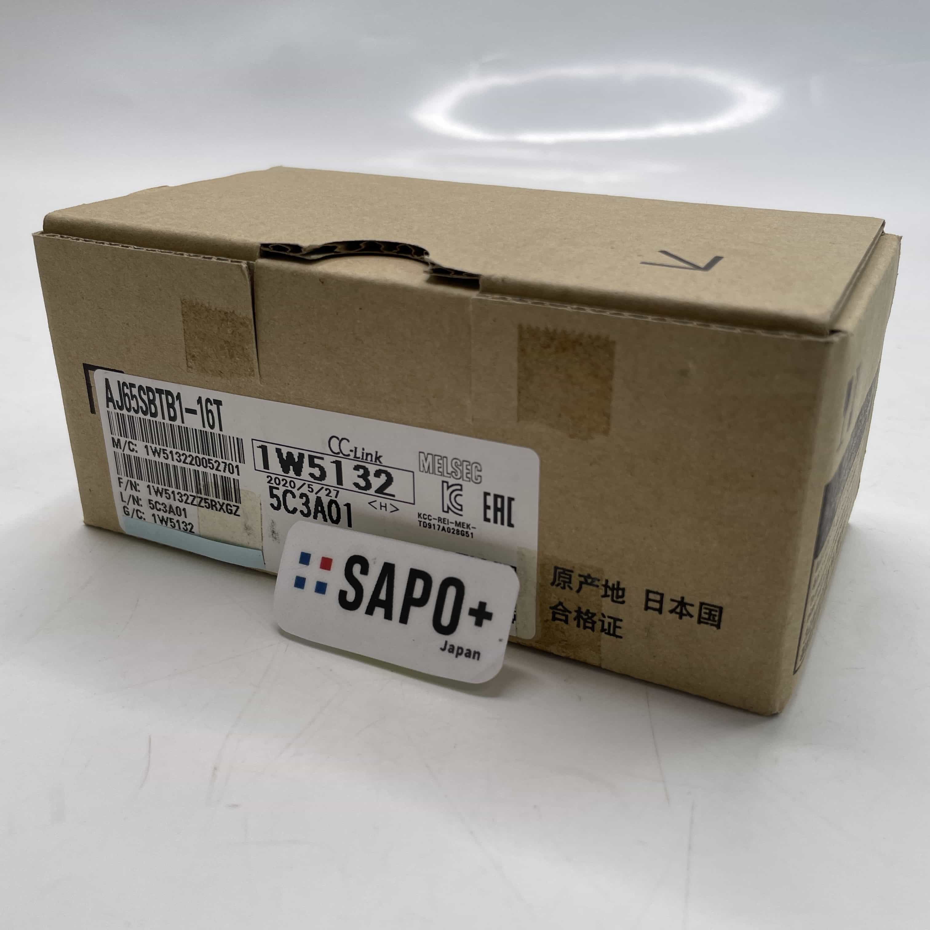 AJ65SBTB1-16T 2020年製 テープ付着跡有/箱汚れ有 リモートI/Oユニット 三菱電機