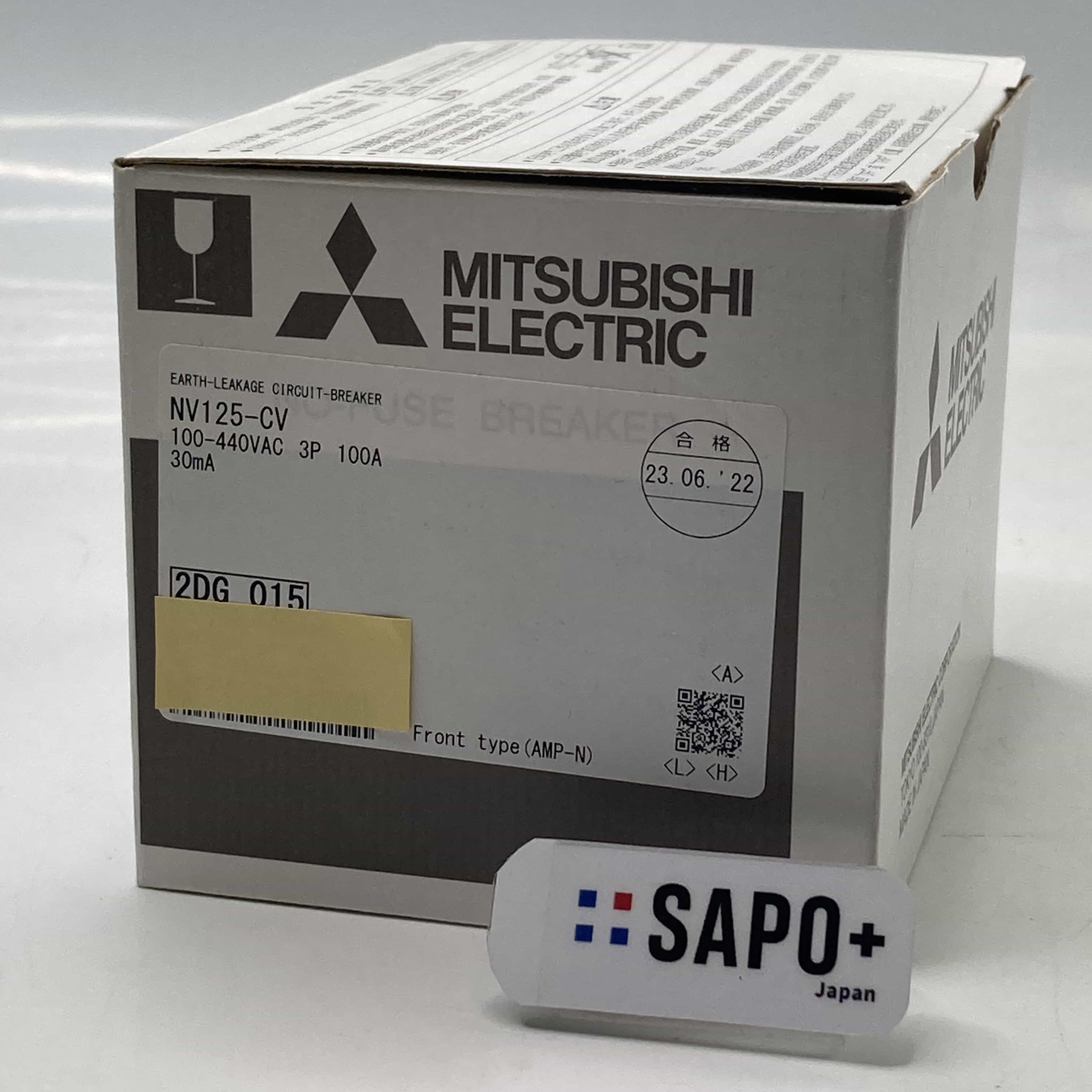 NV125-CV 100-440VAC 3P 100A 30mA 漏電遮断器 三菱電機