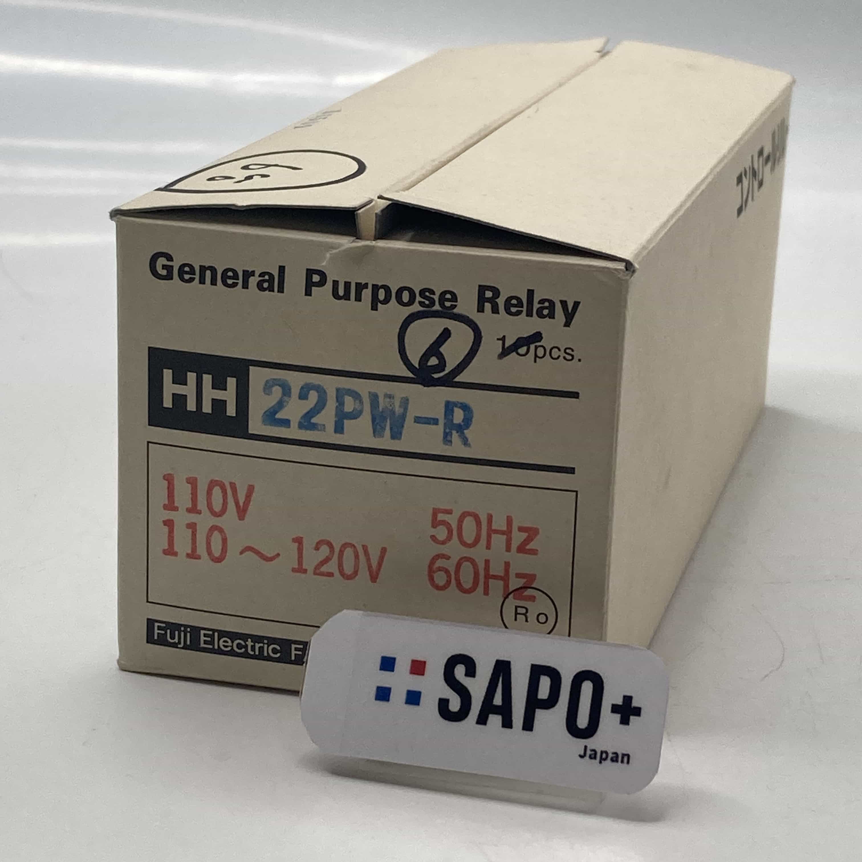 HH22PW-R 110V 50Hz 110～120V 60Hz 6個入  開封済/箱破れ有/印字有 コントロールリレー 富士電機